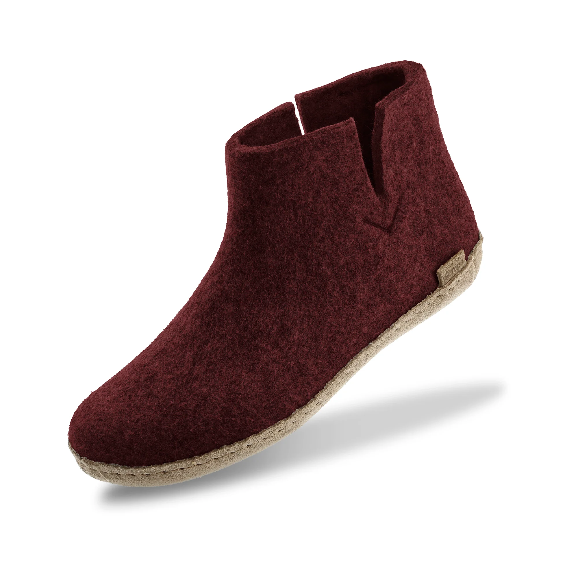 Boot with leather sole - Beet - Image 4