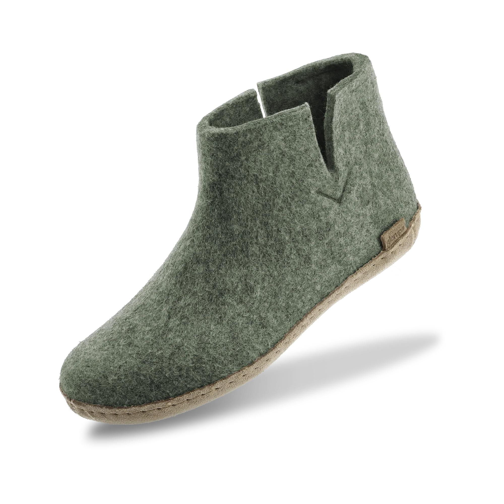 Boot with leather sole - Moss - Image 4