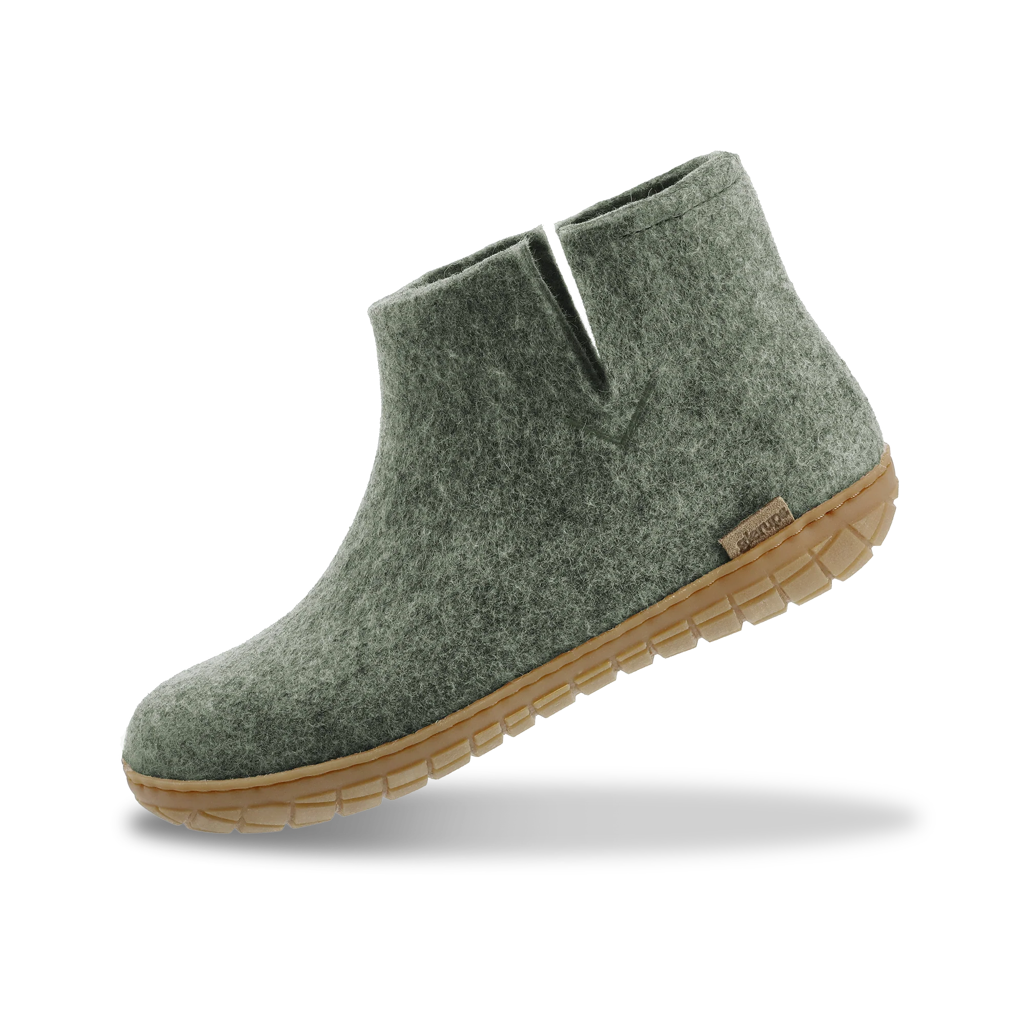 Boot with natural rubber sole - honey - Moss