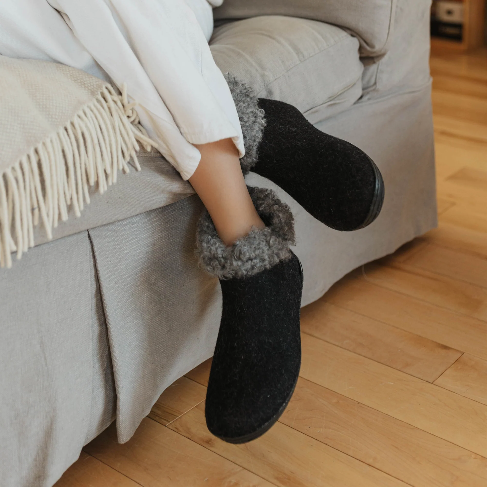 Boot with wool shaft - Limited edition - Charcoal - Image 4
