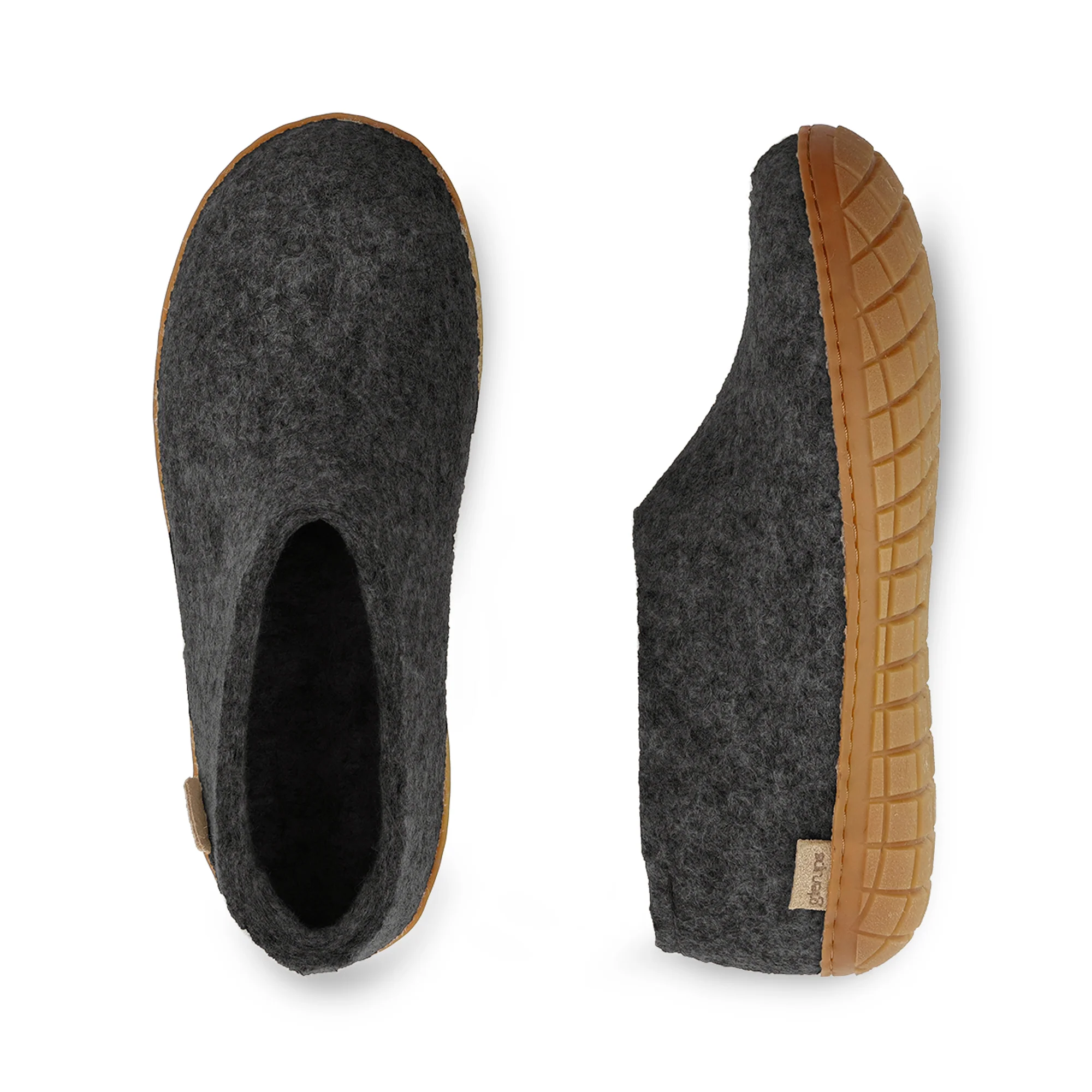 Shoe with natural rubber sole - honey - Charcoal - Image 5