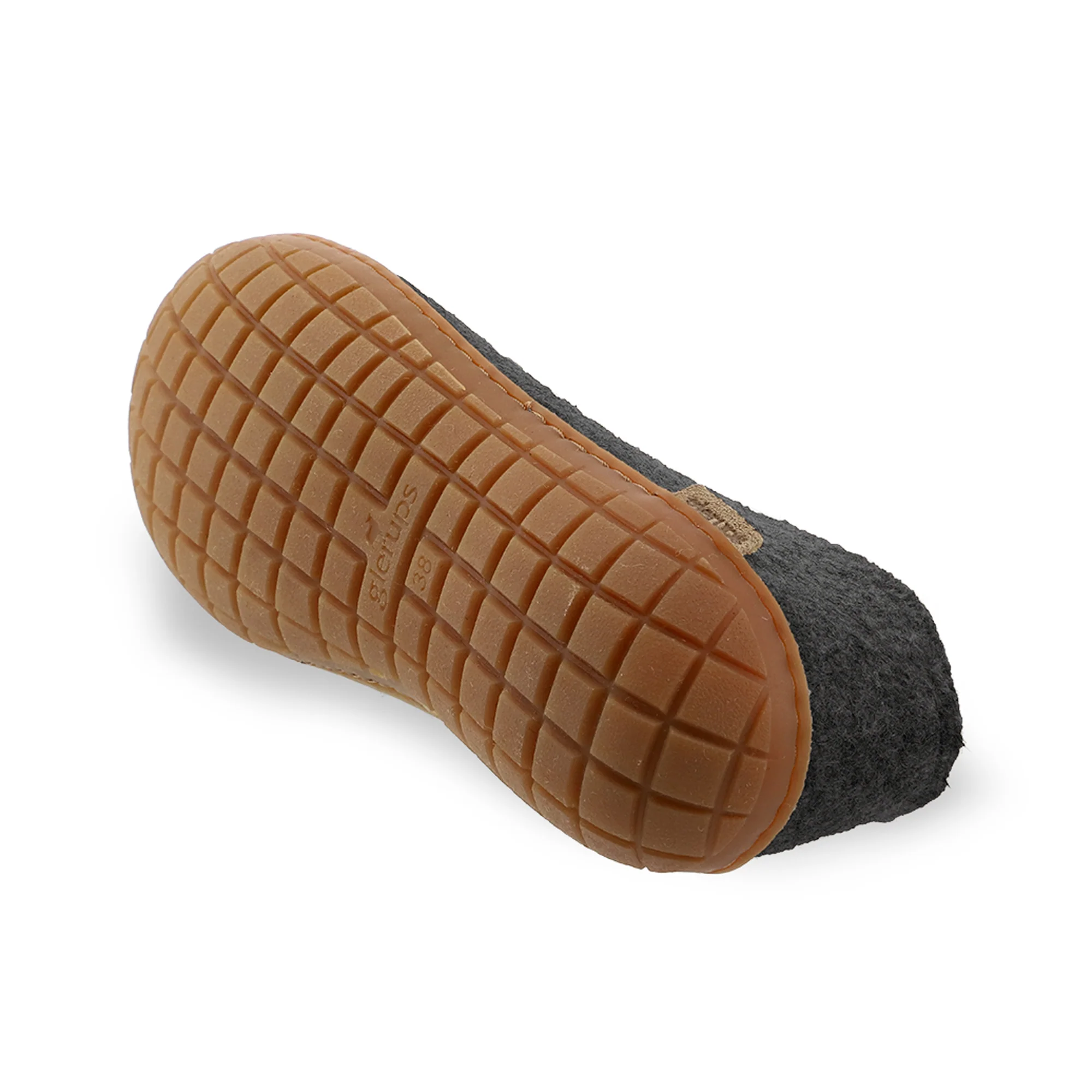 Shoe with natural rubber sole - honey - Charcoal - Image 6
