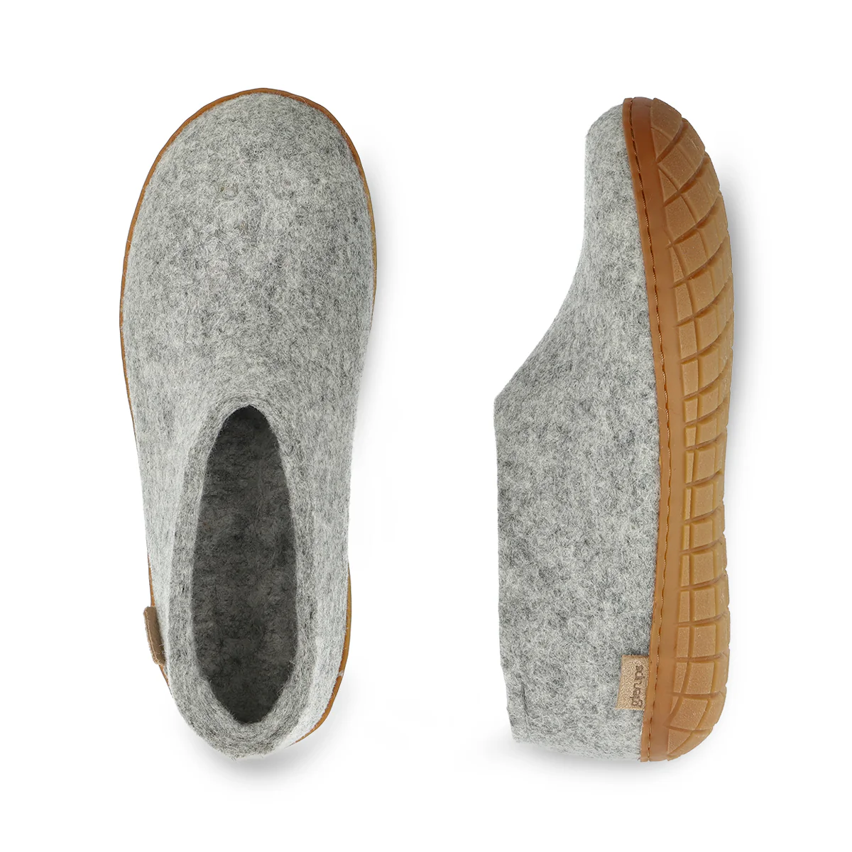 Shoe with natural rubber sole - honey - Grey - Image 5