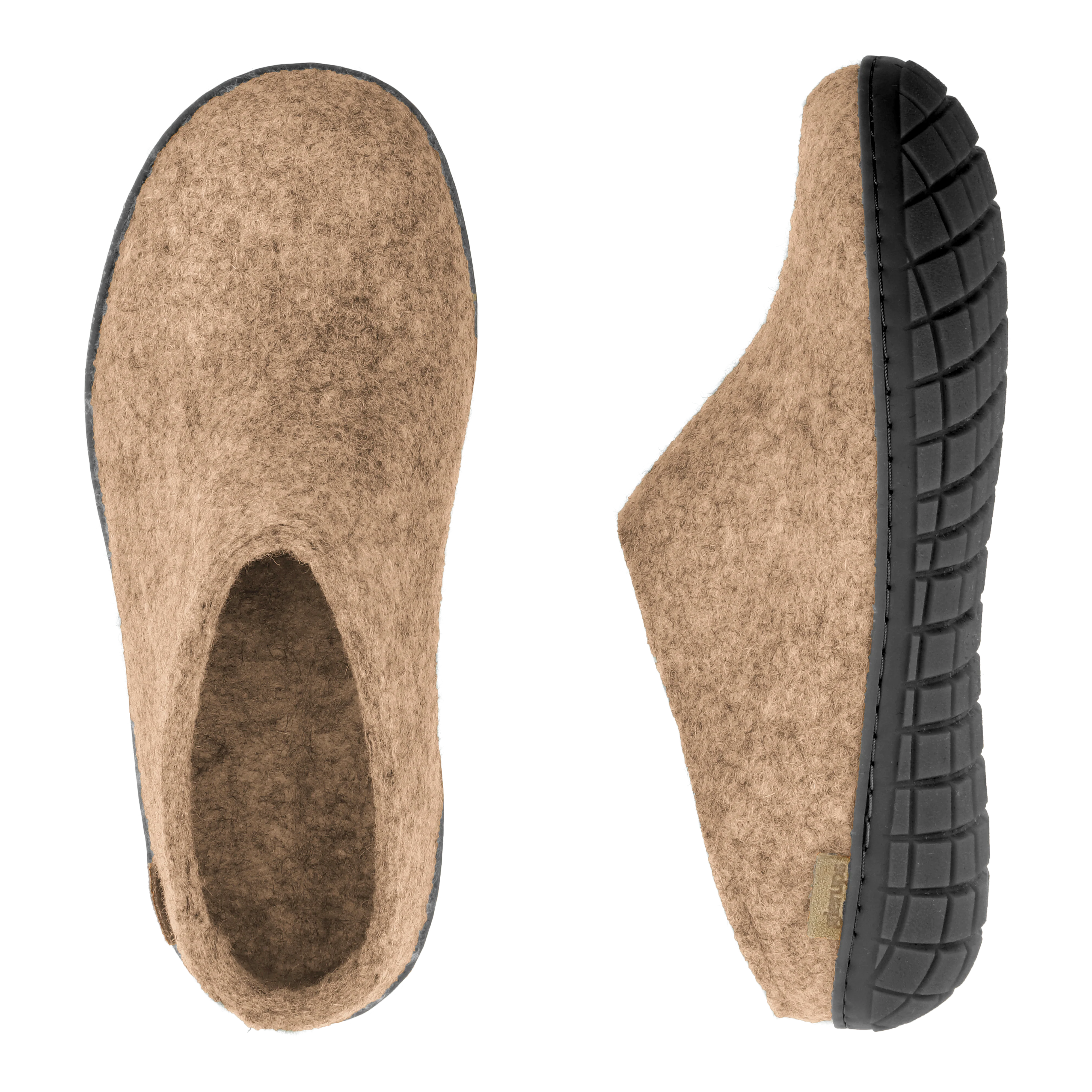 Slip-on with natural rubber sole - black - Sand - Image 3