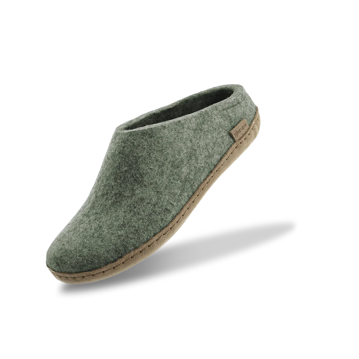 Slip-on with leather sole - Moss - Image 4