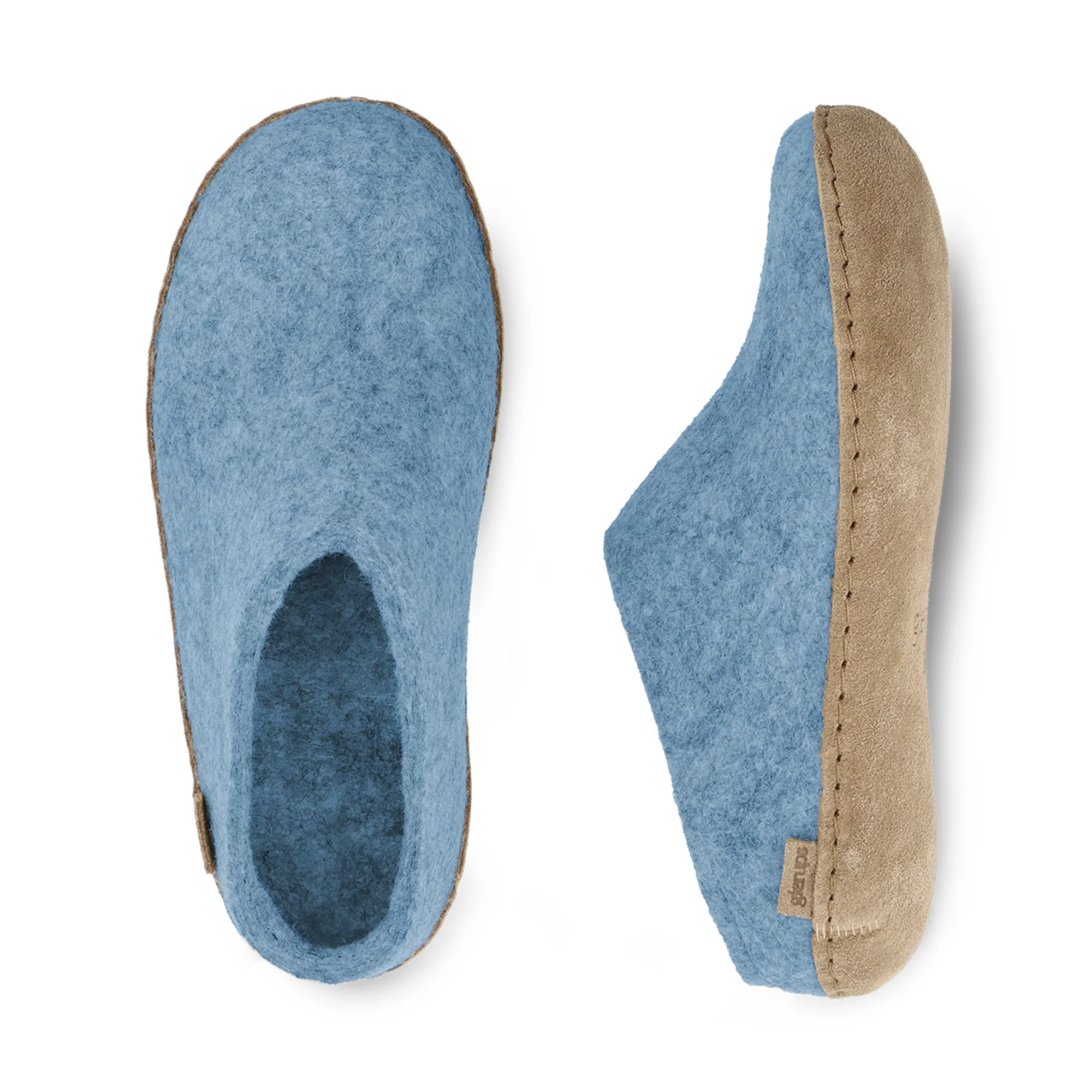 Slip-on with leather sole - Sky - Image 6