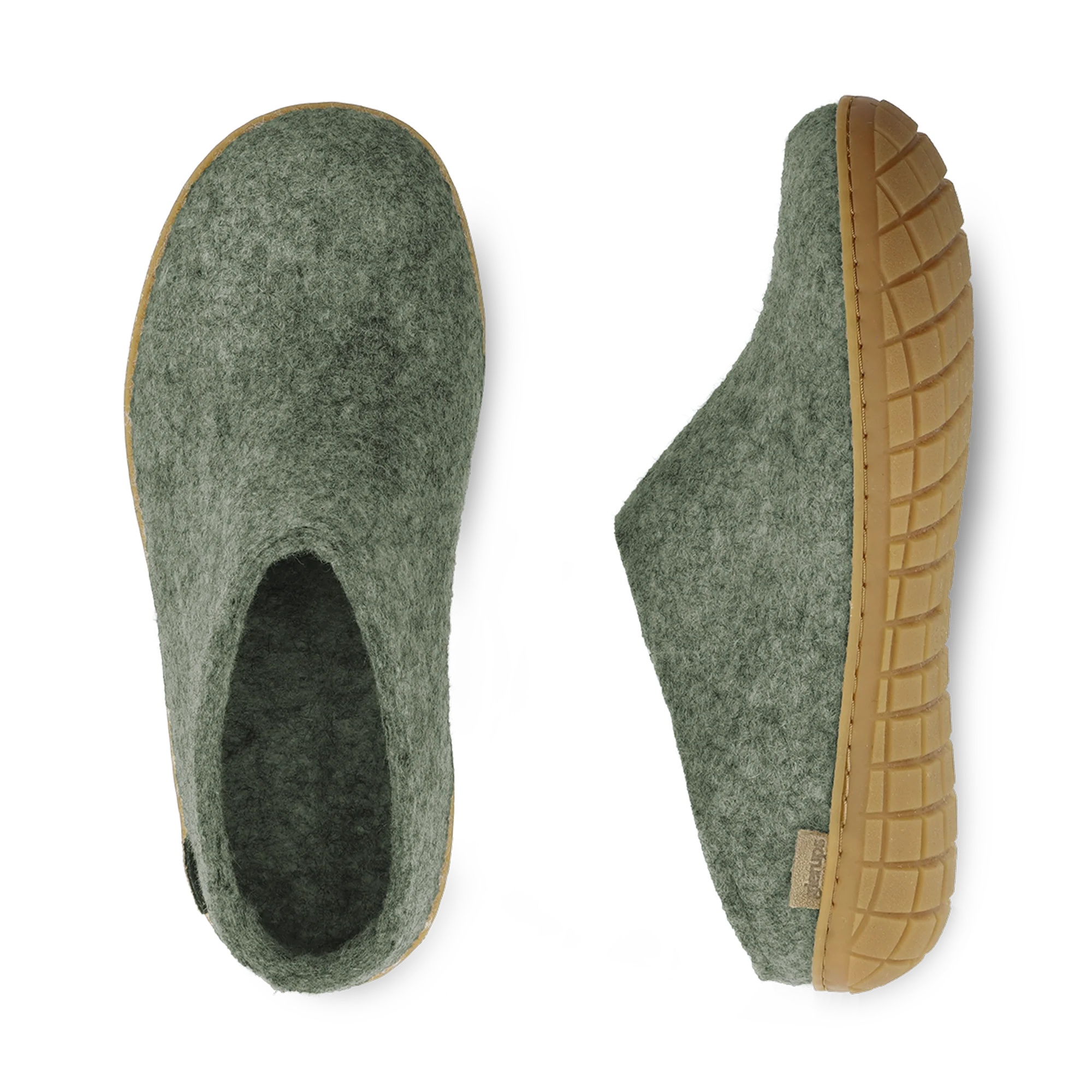Slip-on with natural rubber sole - honey - Moss - Image 5