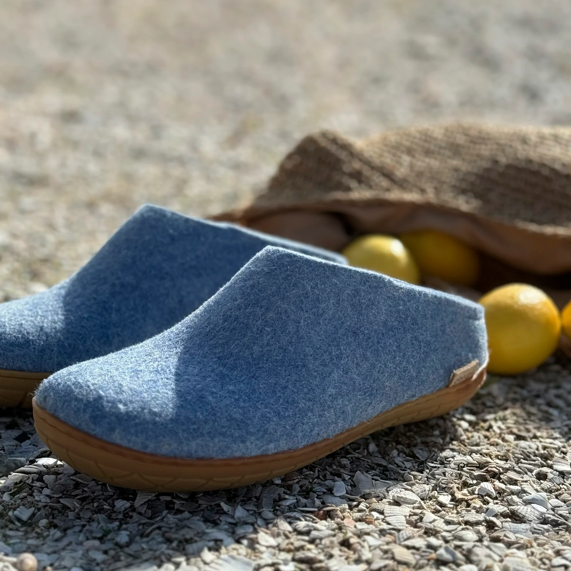 Slip-on with natural rubber sole - honey - Sky - Image 3