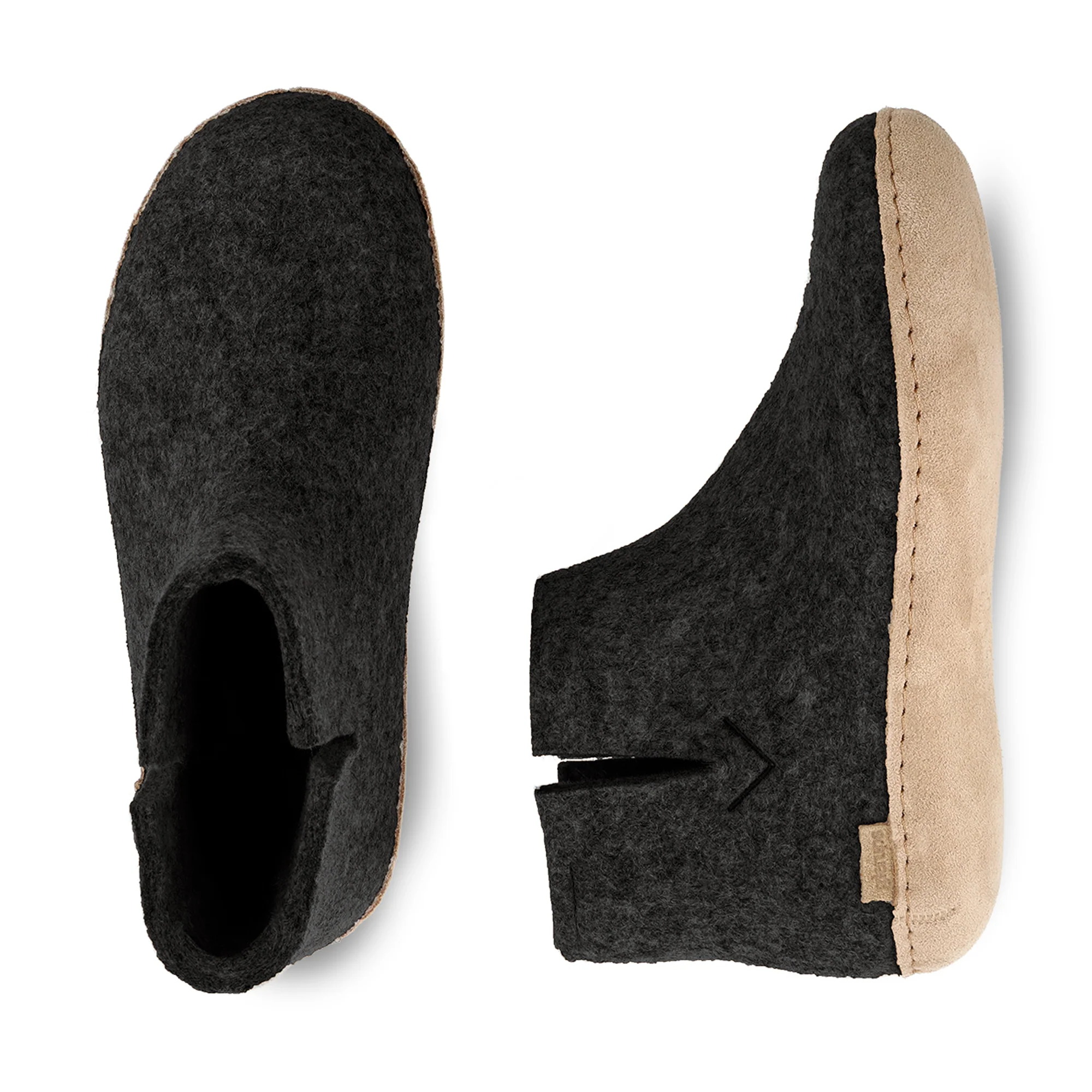Boot with leather sole - Charcoal - Image 5