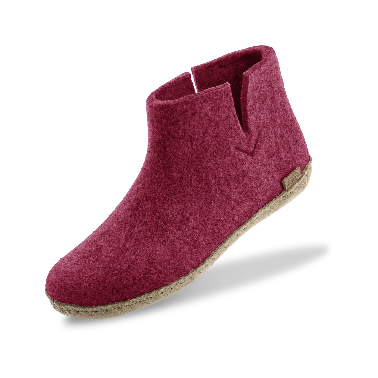 Boot with leather sole - Cranberry - Image 4