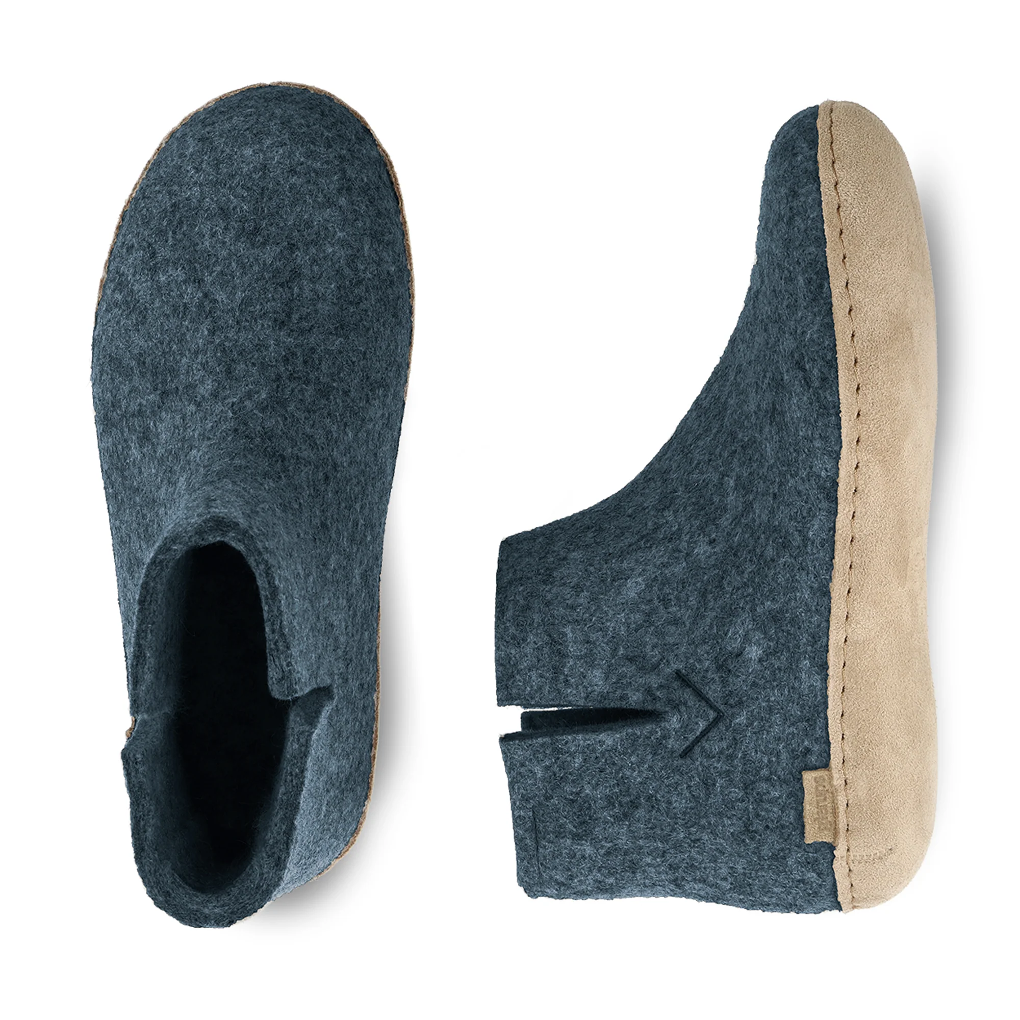 Boot with leather sole - Denim - Image 5