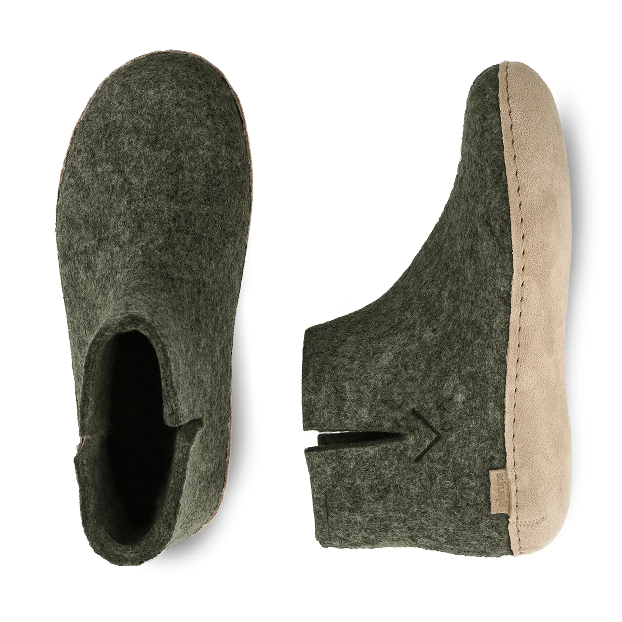 Boot with leather sole - Forest - Image 5