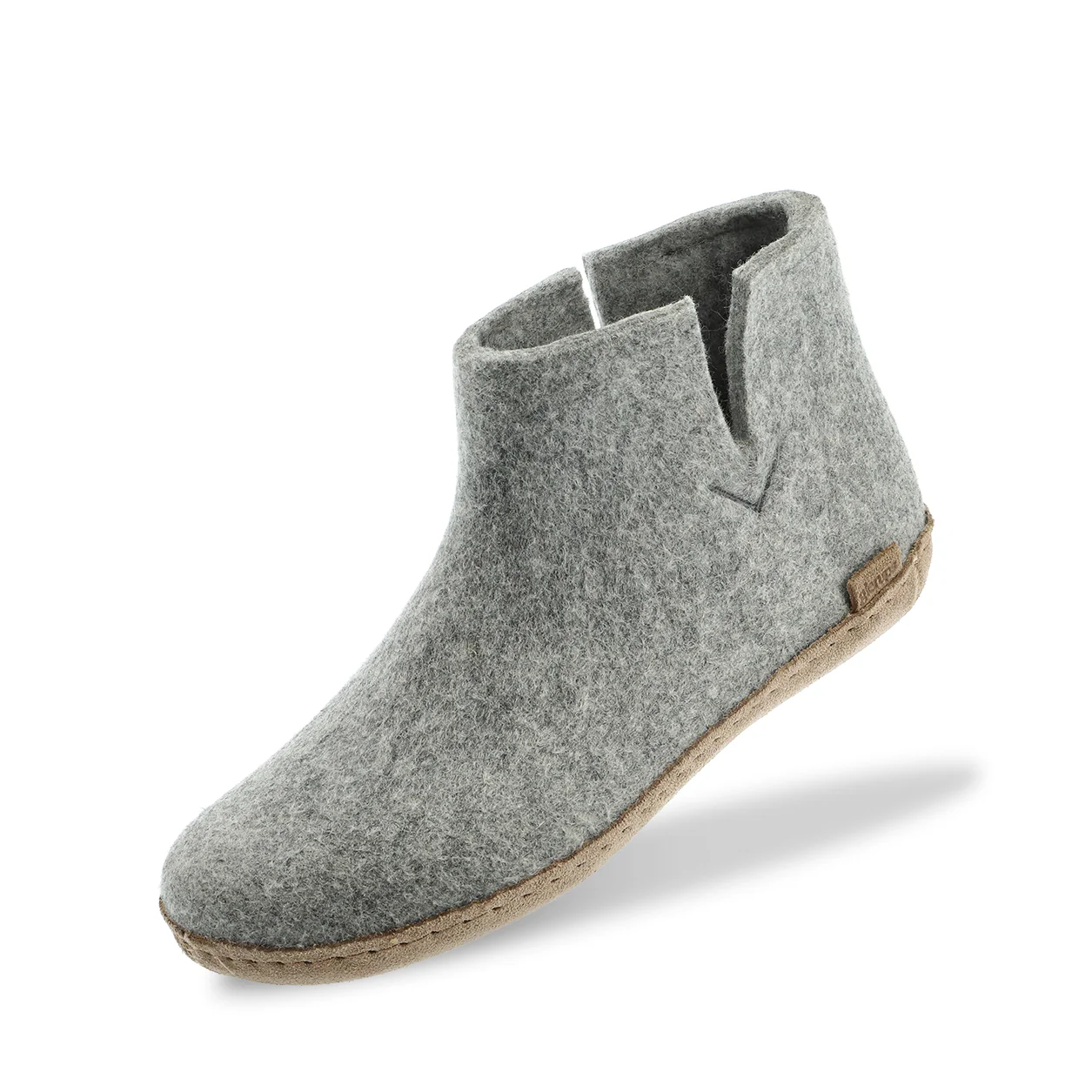 Boot with leather sole - Grey - Image 3