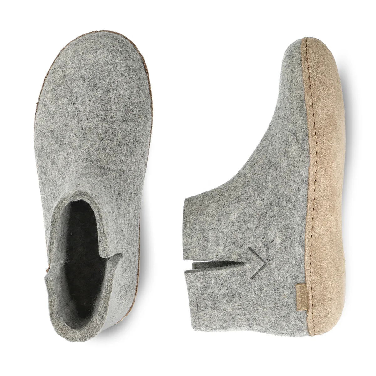 Boot with leather sole - Grey - Image 4
