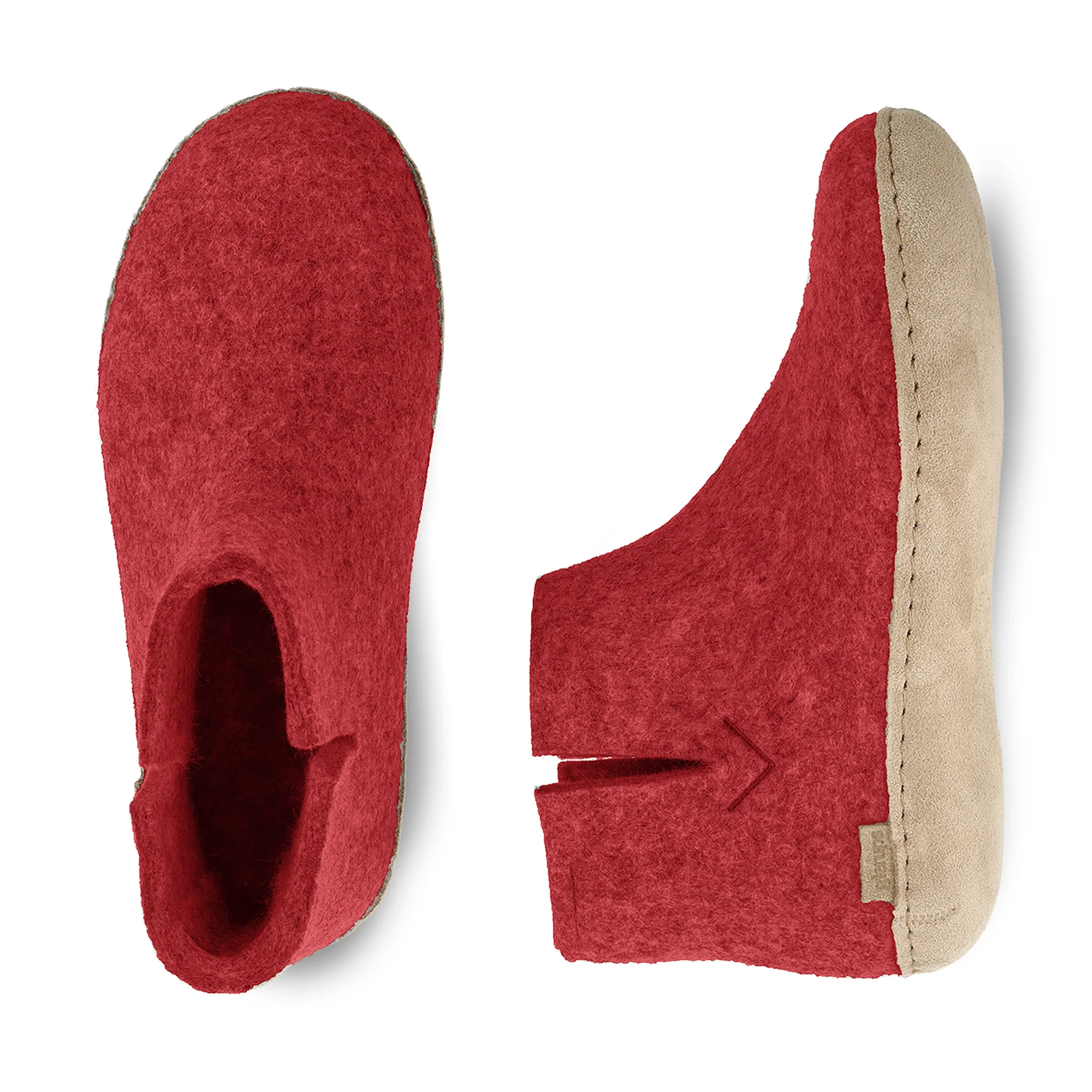 Boot with leather sole - Red - Image 5