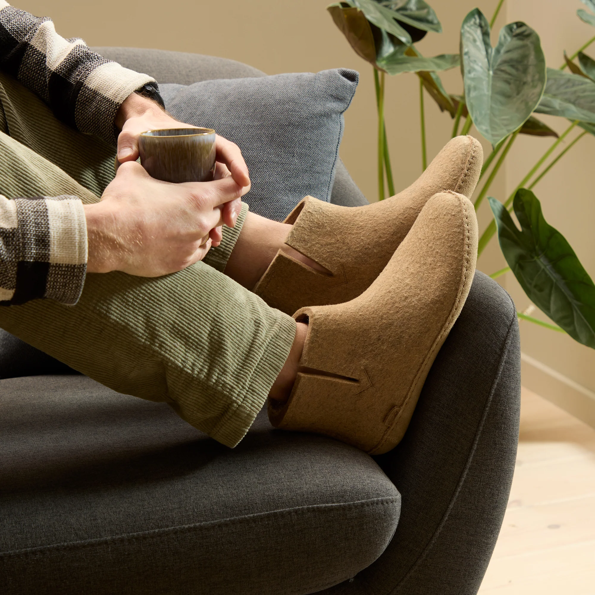 Boot with leather sole - Sand - Image 3