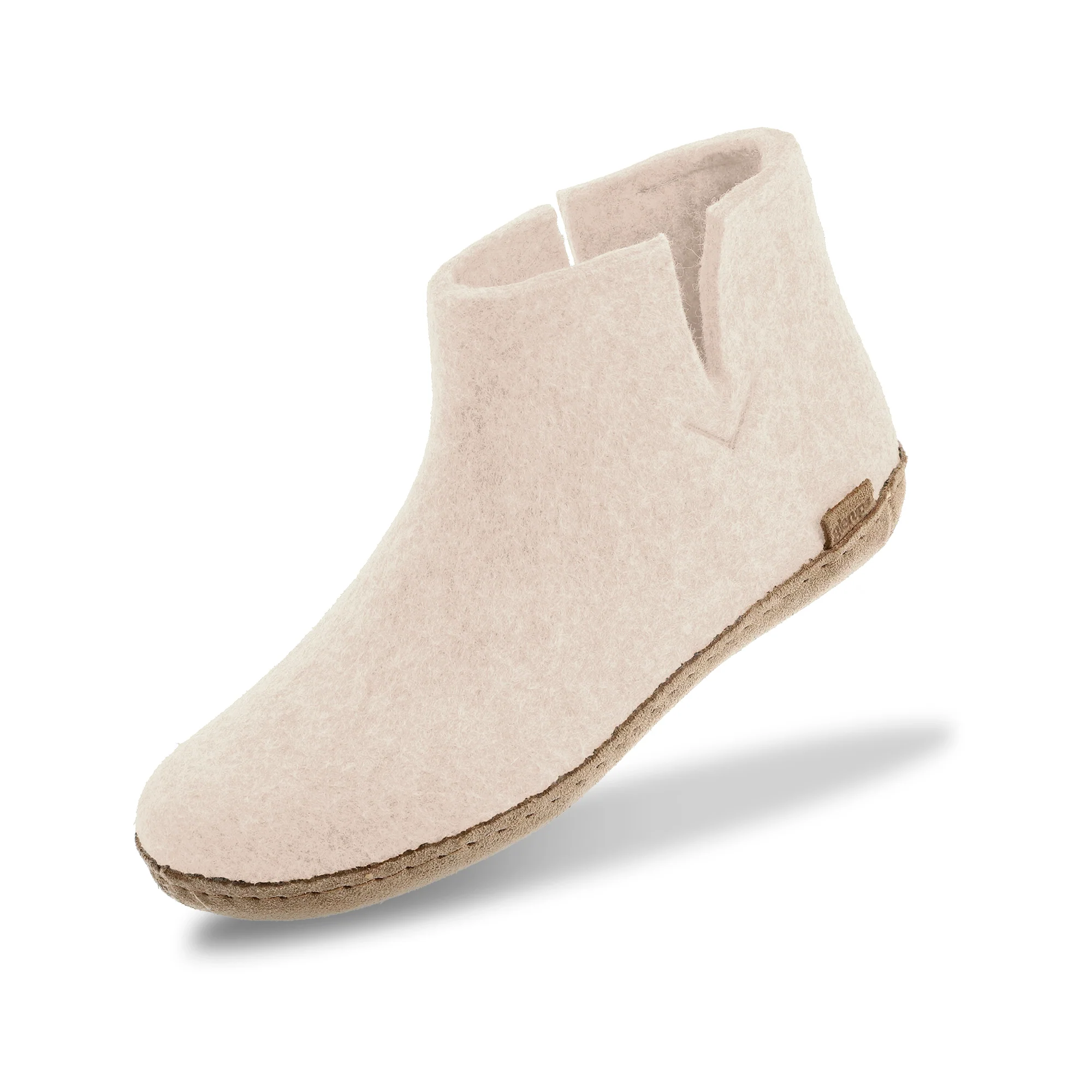 Boot with leather sole - Off white - Image 4