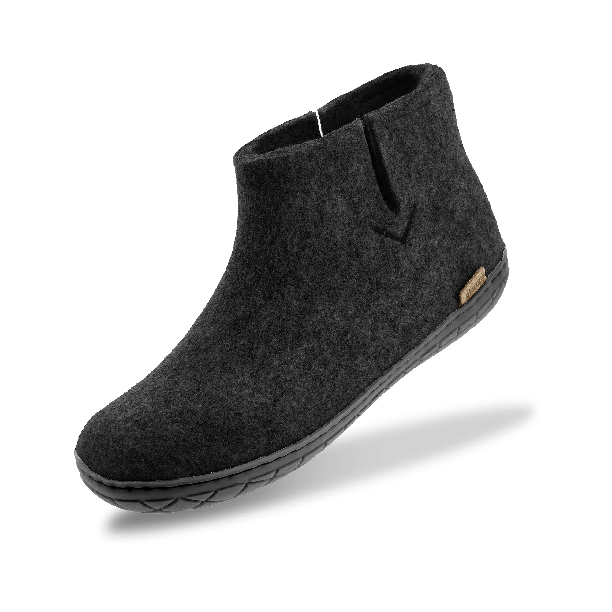 Boot with natural rubber sole - black - Charcoal - Image 4