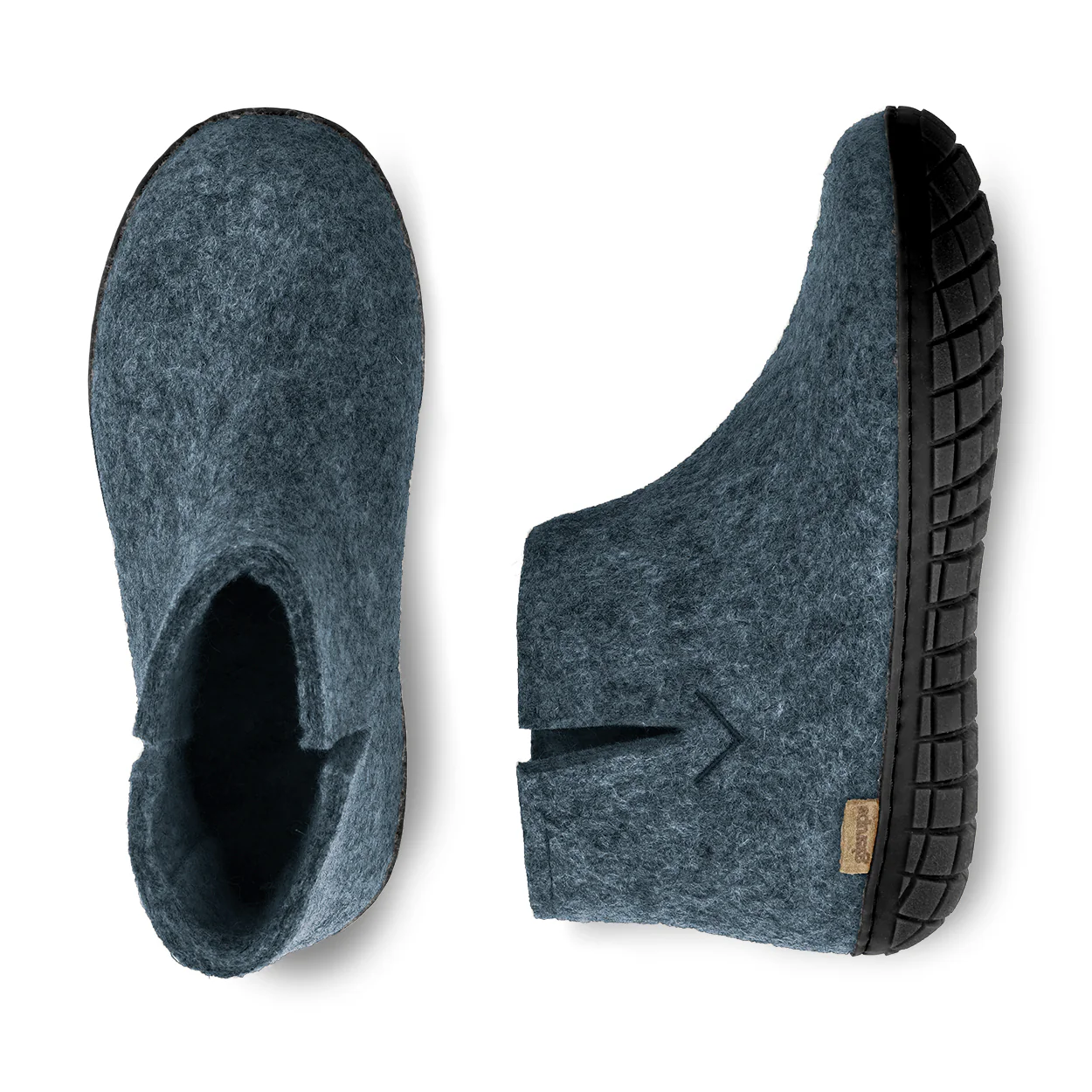 Boot with natural rubber sole - black - Denim - Image 5