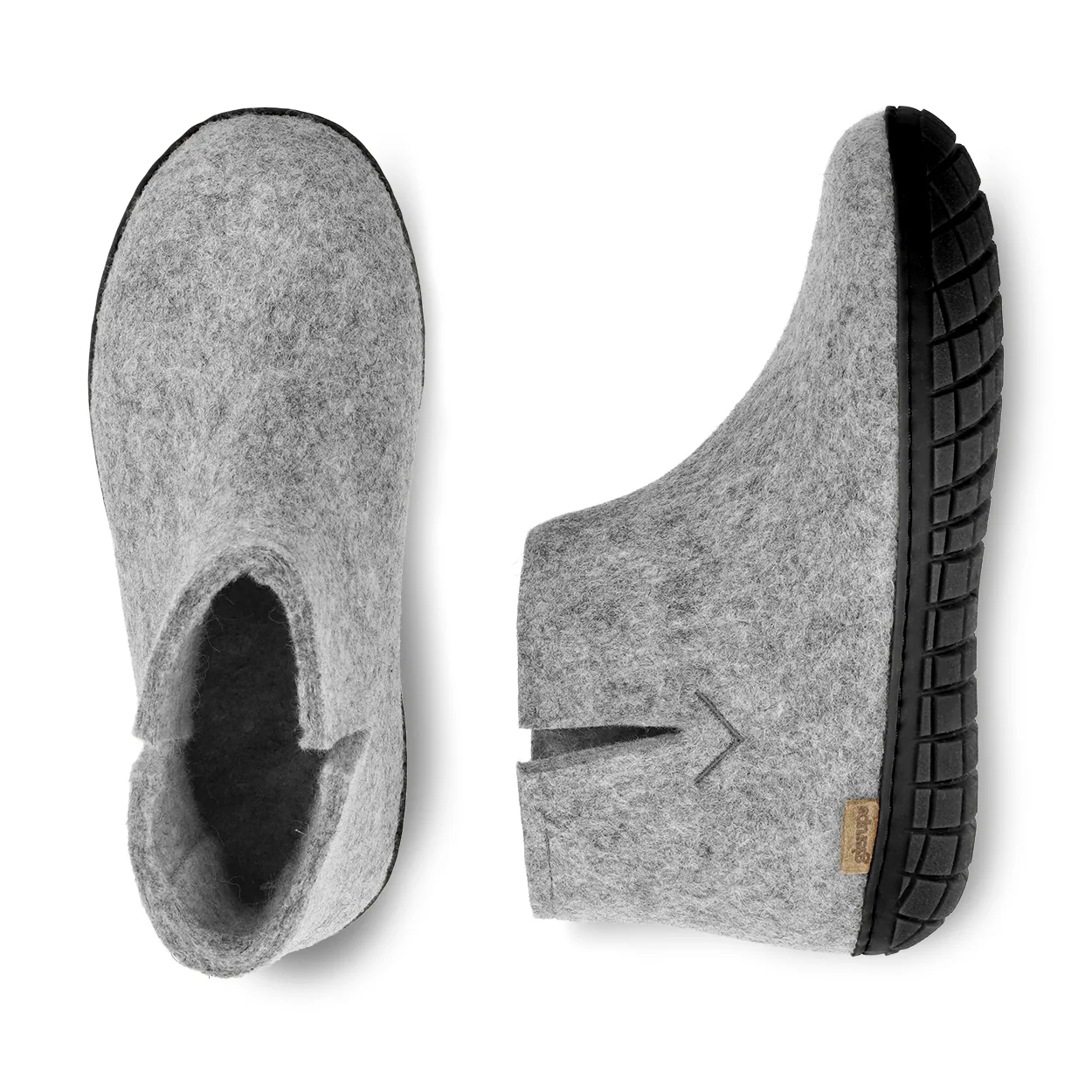 Boot with natural rubber sole - black - Grey - Image 5