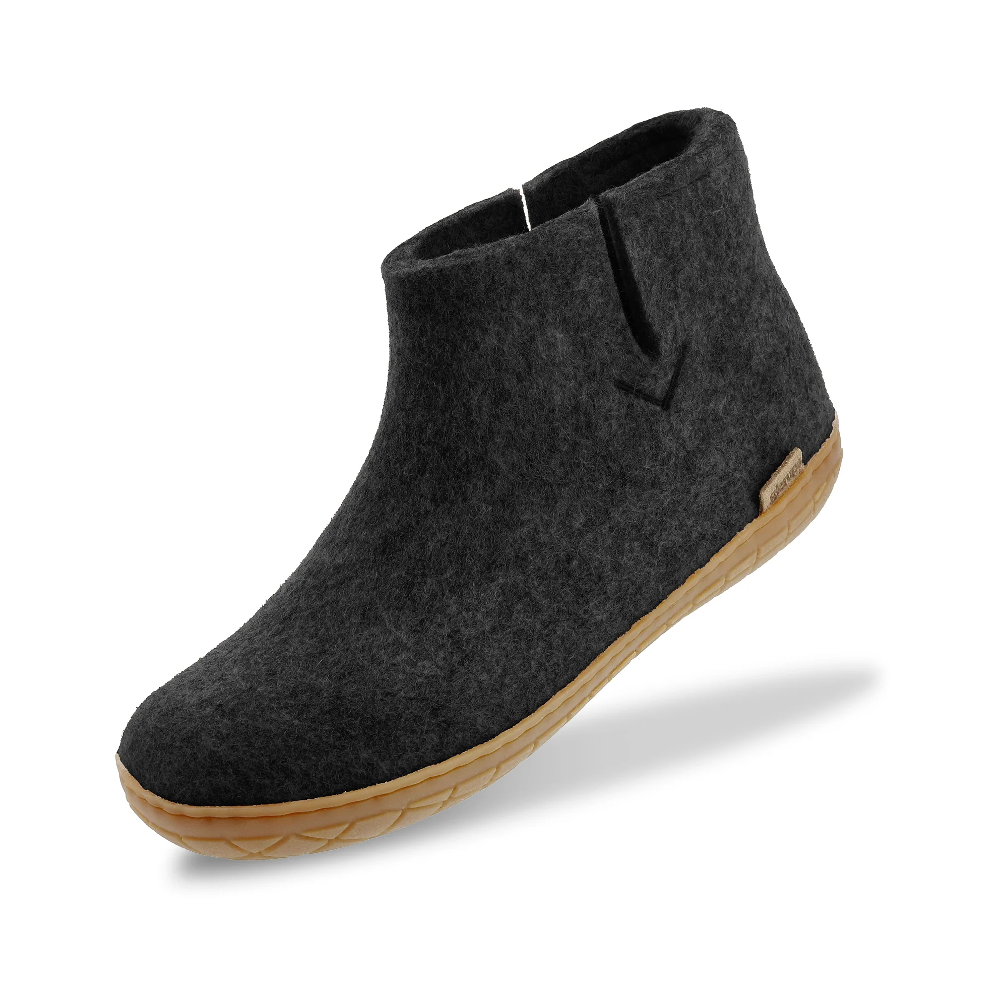 Boot with natural rubber sole - honey - Charcoal - Image 4