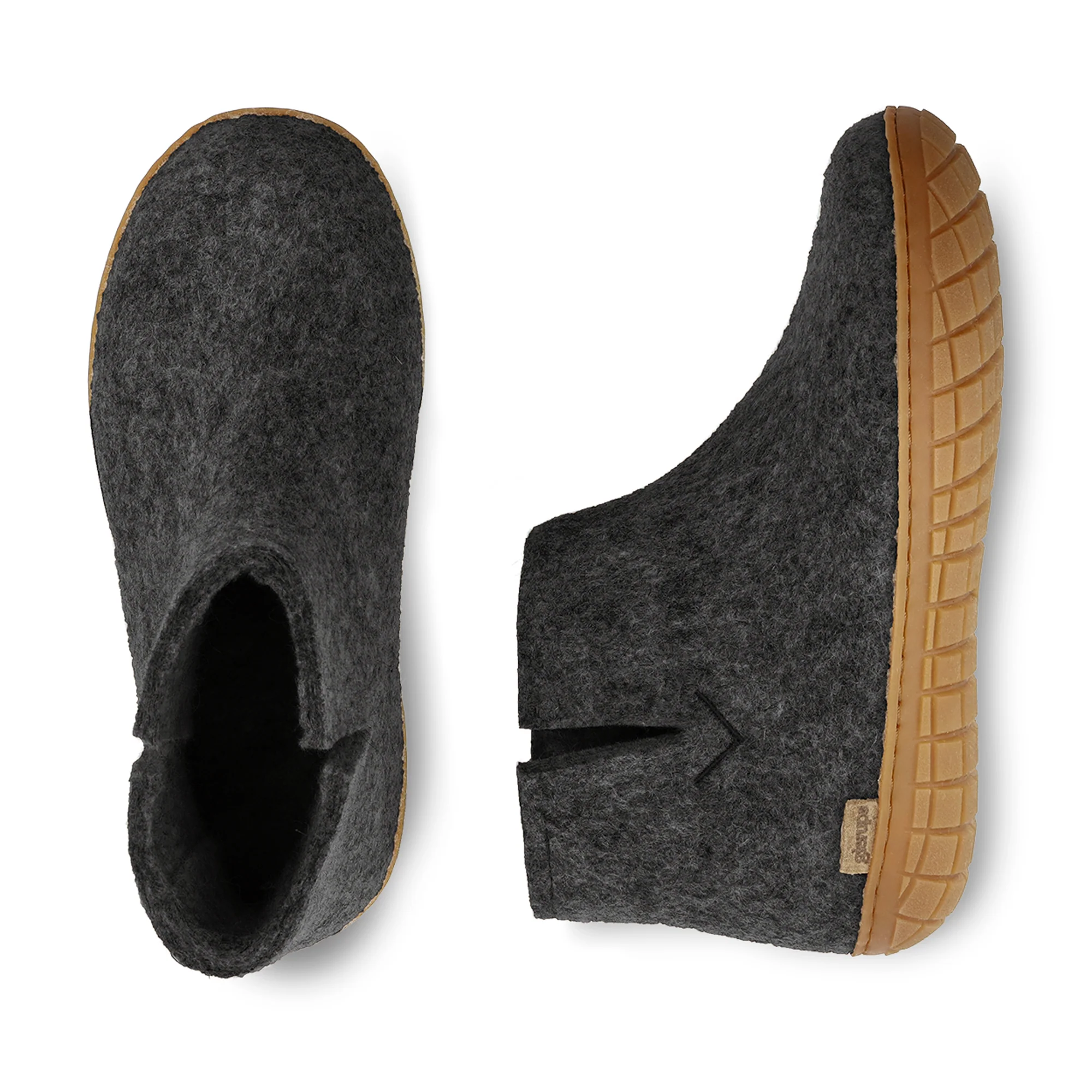 Boot with natural rubber sole - honey - Charcoal - Image 5