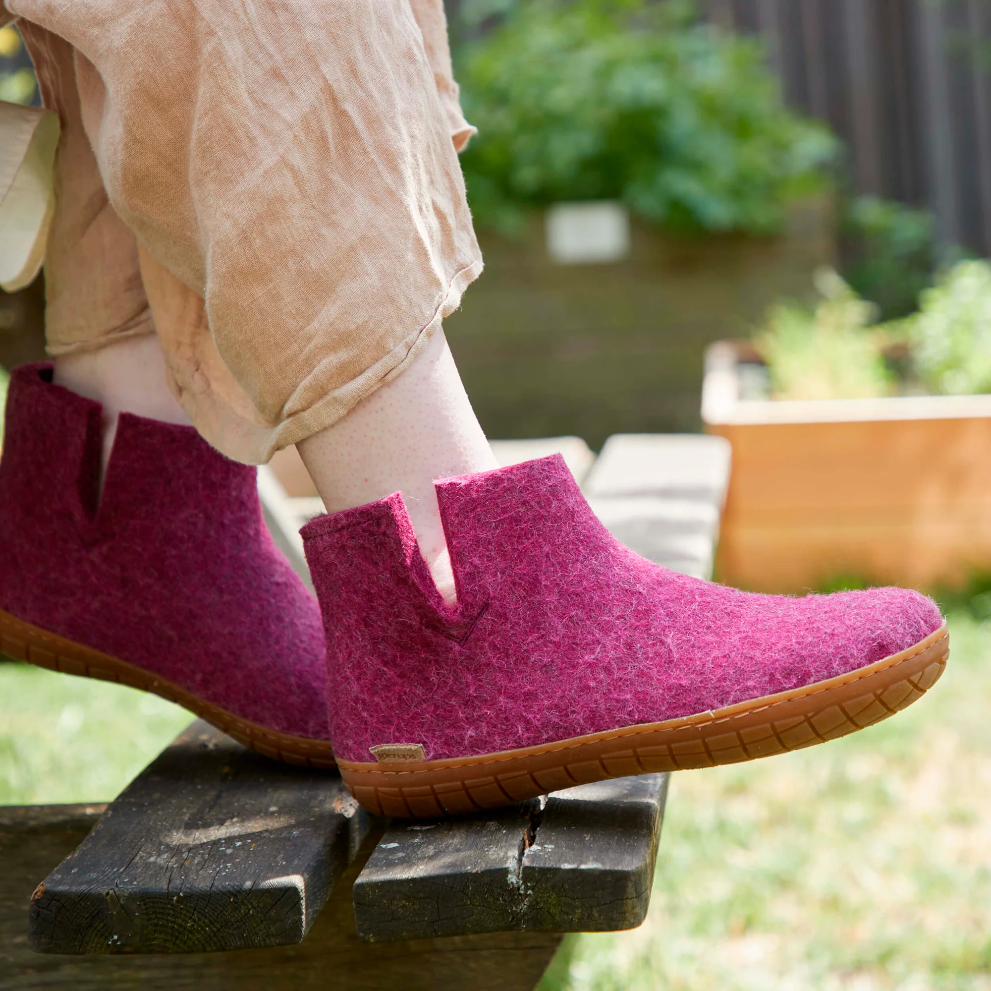 Boot with natural rubber sole - honey - Cranberry - Image 3