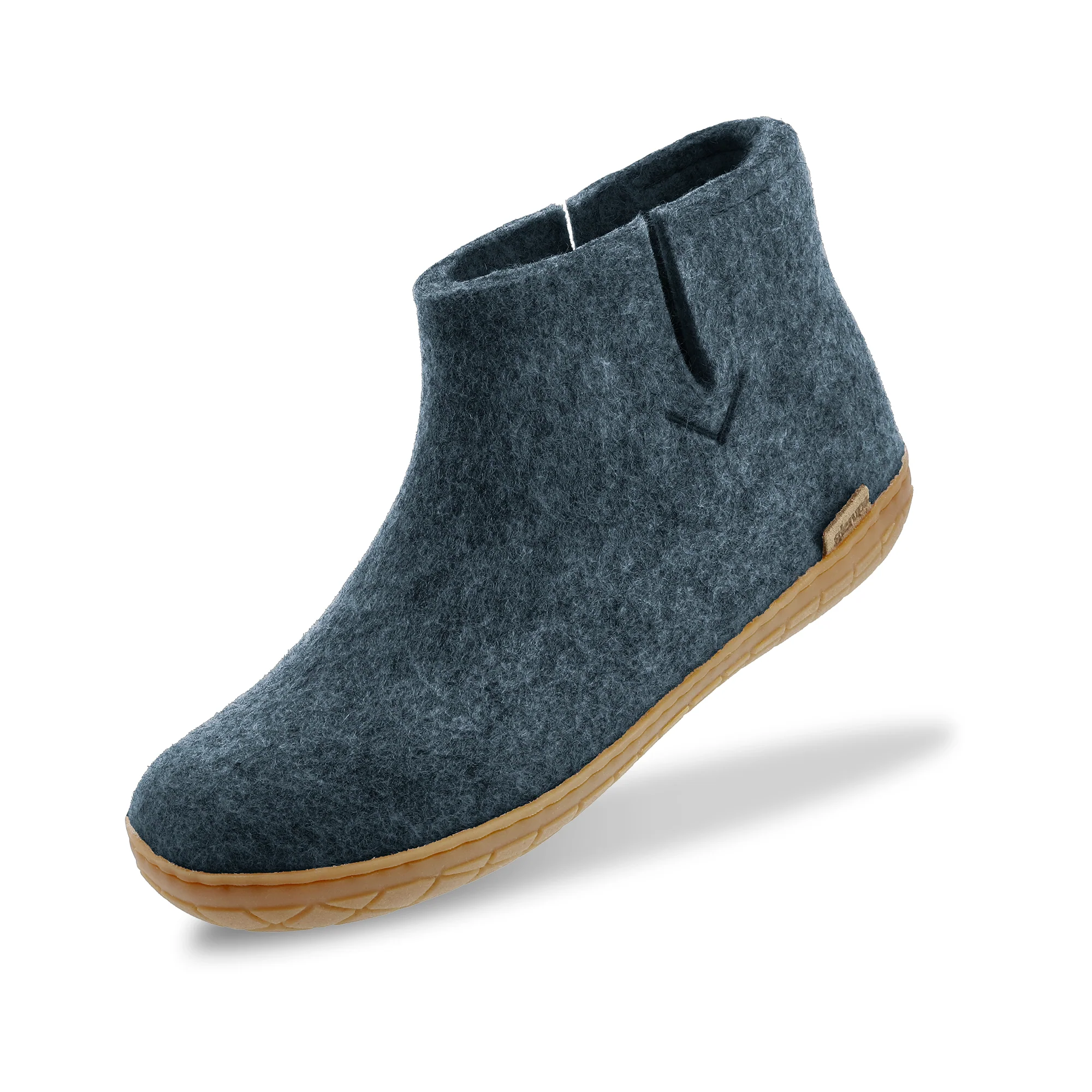 Boot with natural rubber sole - honey - Denim - Image 4