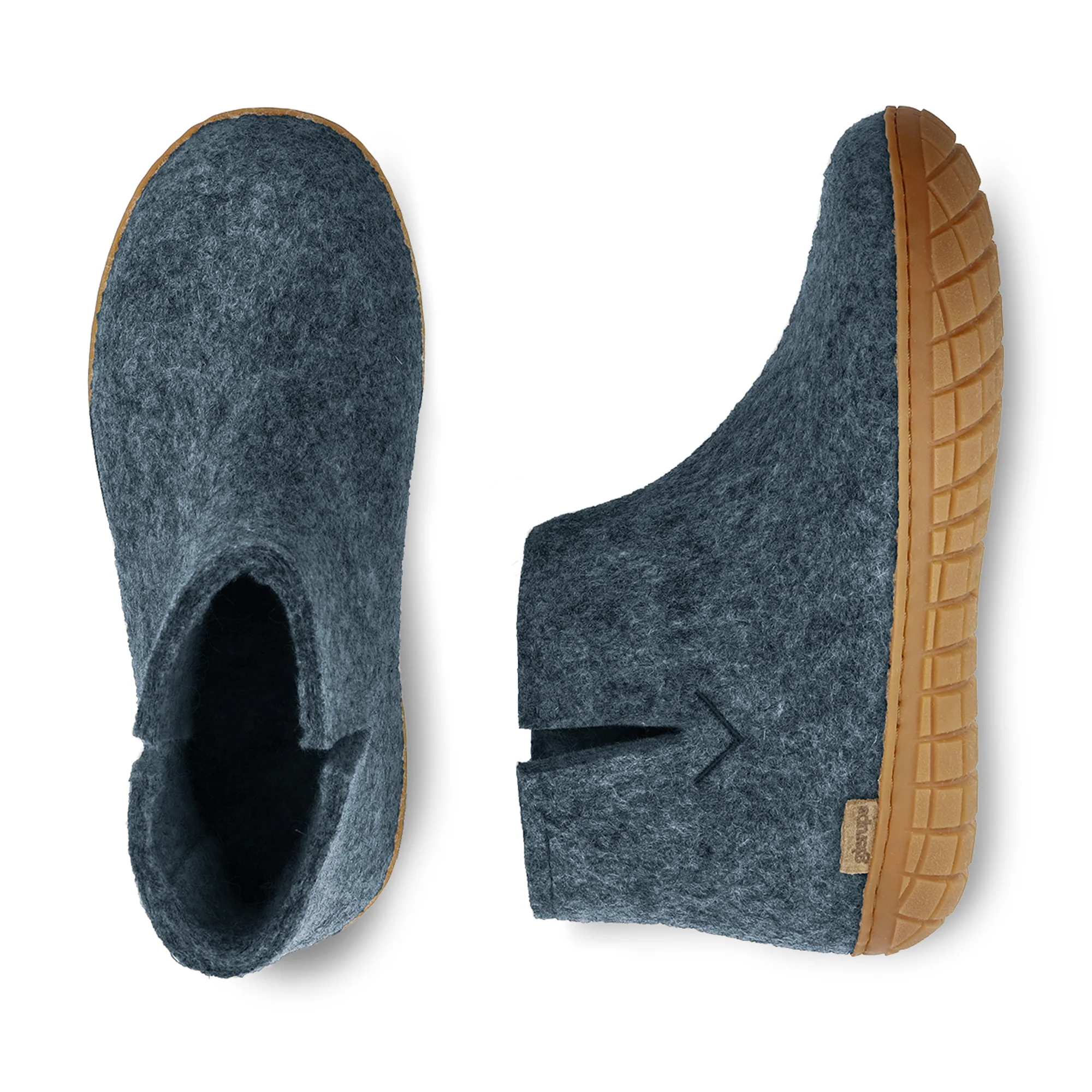 Boot with natural rubber sole - honey - Denim - Image 5