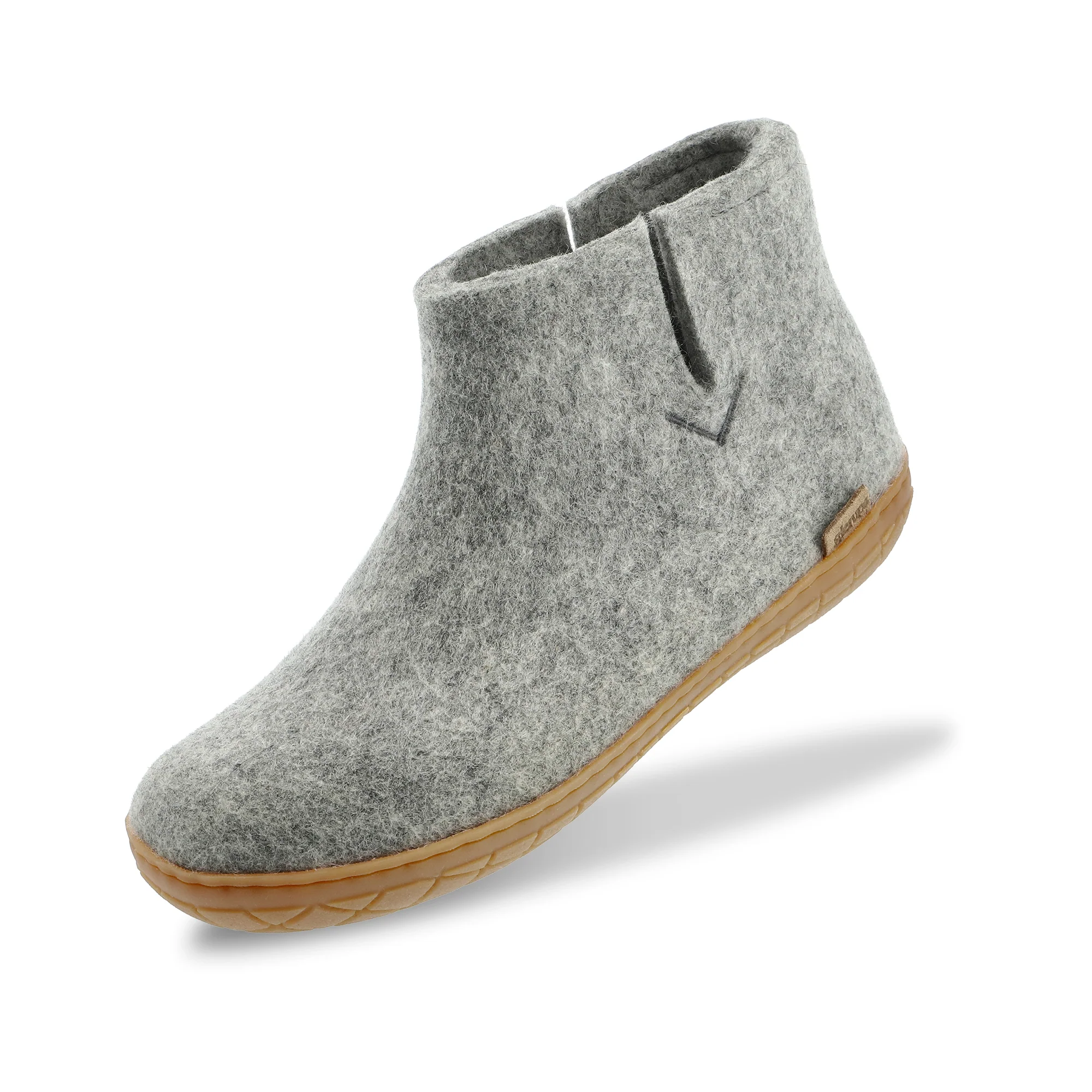 Boot with natural rubber sole - honey - Grey - Image 4