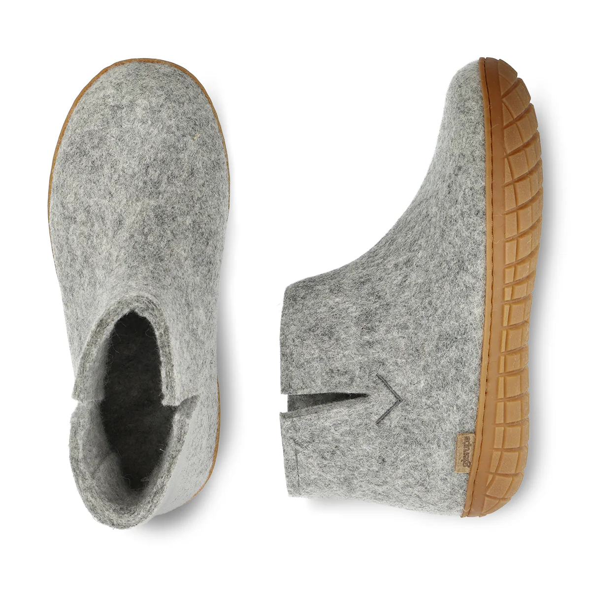 Boot with natural rubber sole - honey - Grey - Image 5