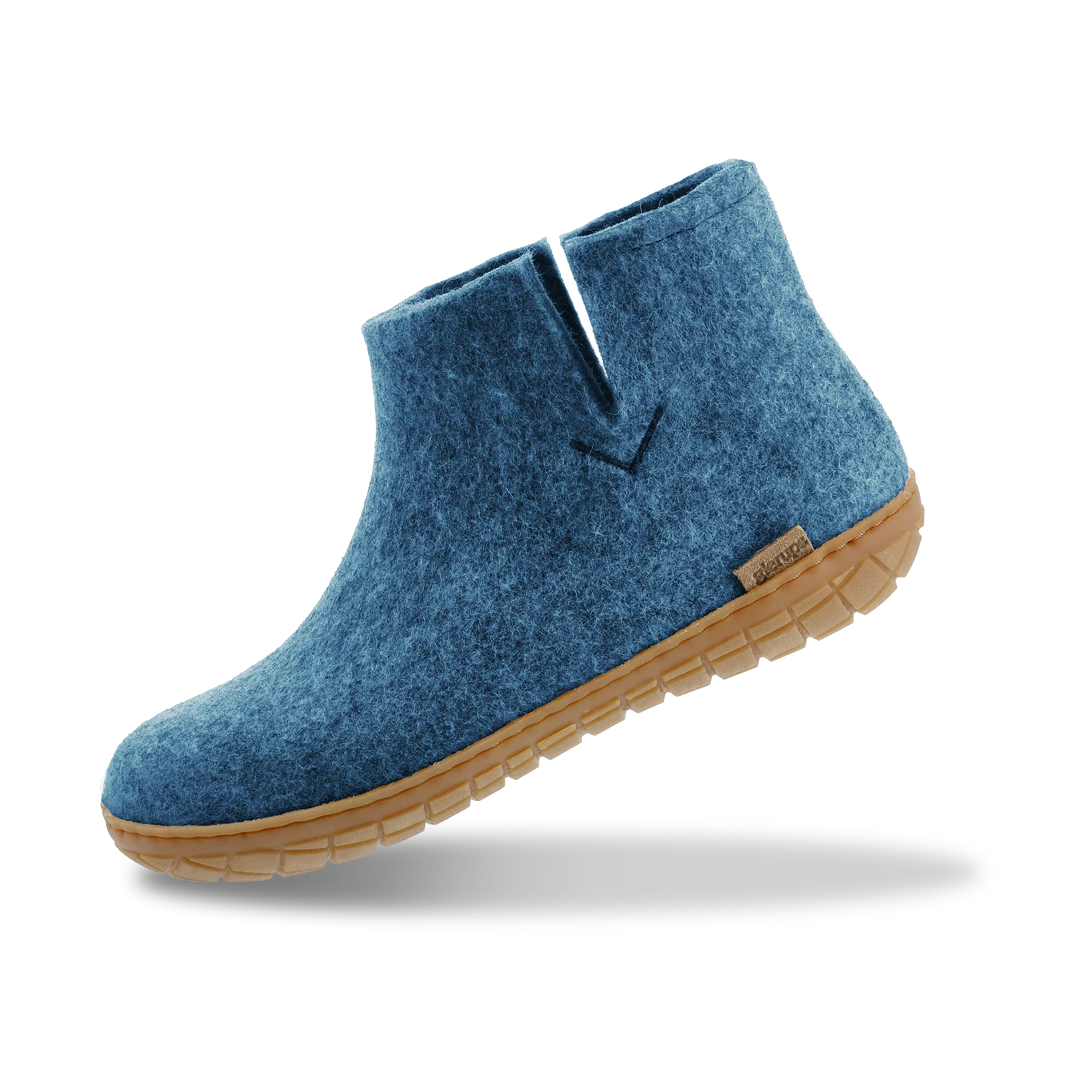 Boot with natural rubber sole - honey - Petrol
