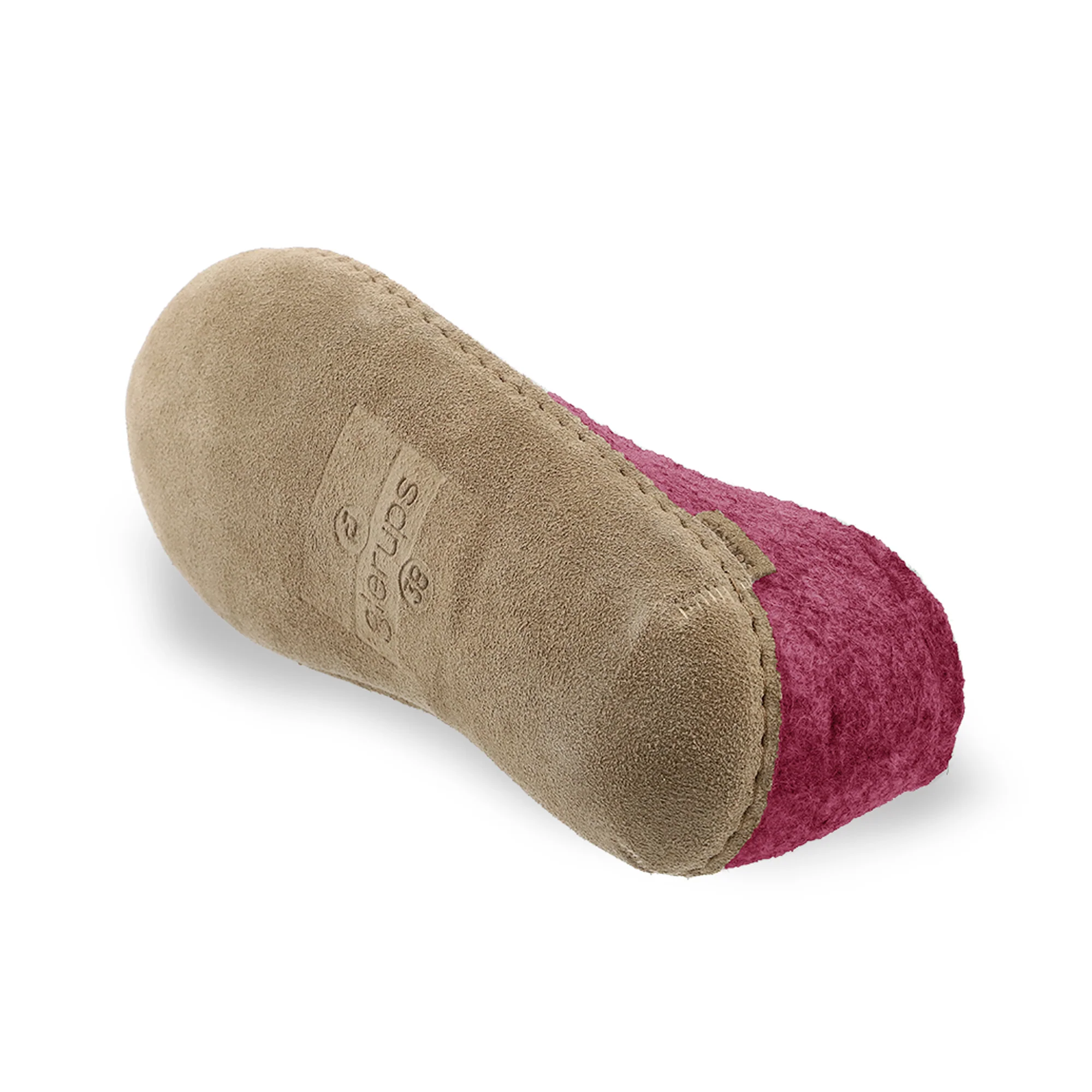 Shoe with leather sole - Cranberry - Image 6
