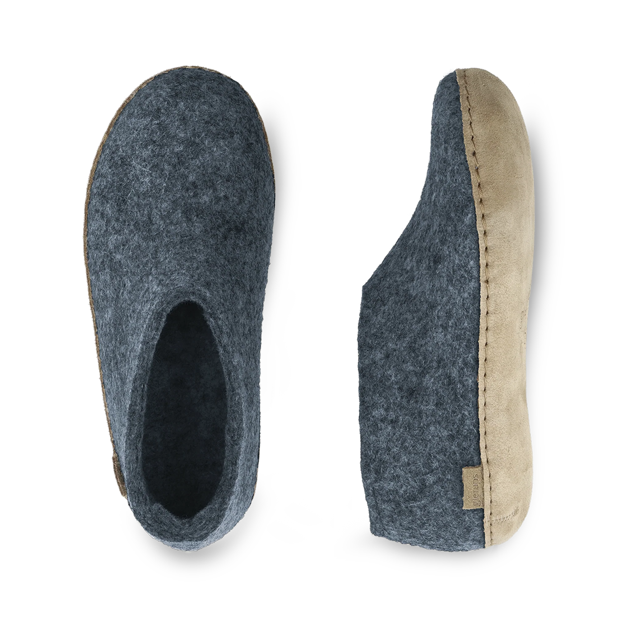 Shoe with leather sole - Denim - Image 5