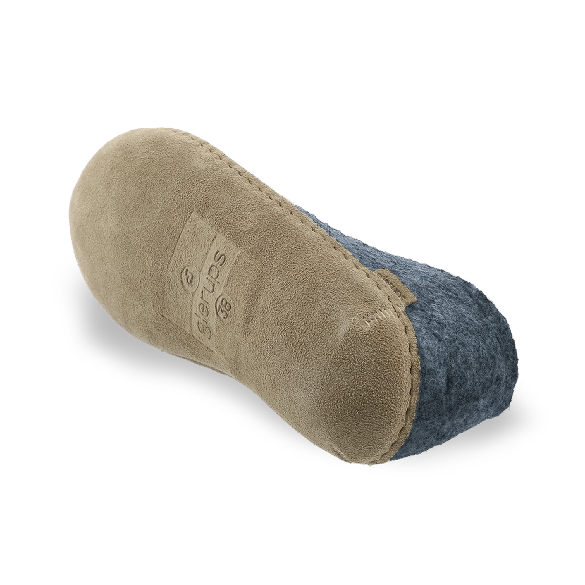 Shoe with leather sole - Denim - Image 6