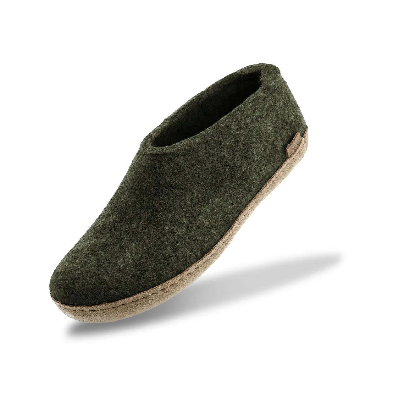 Shoe with leather sole - Forest - Image 4