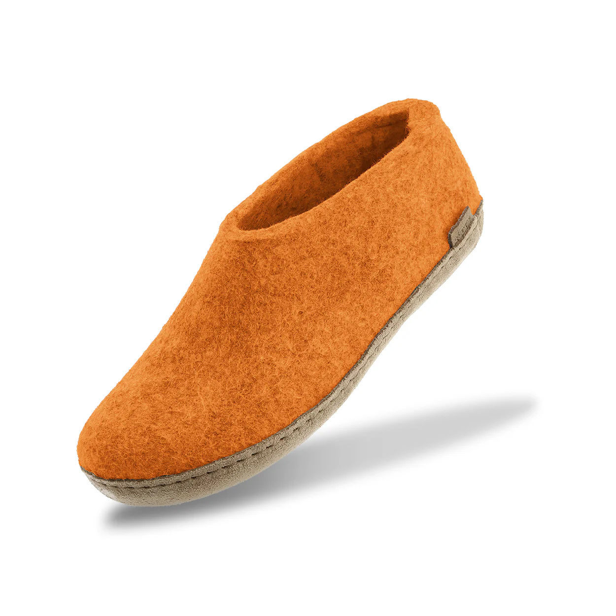 Shoe with leather sole - Orange - Image 4