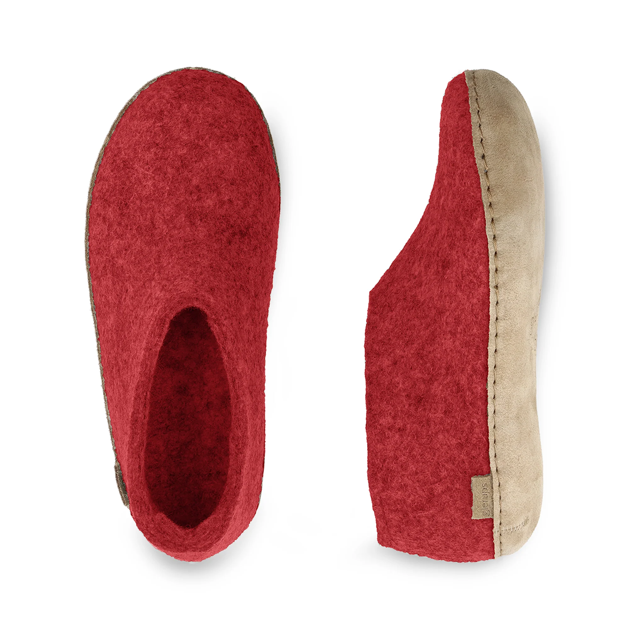 Shoe with leather sole - Red - Image 5