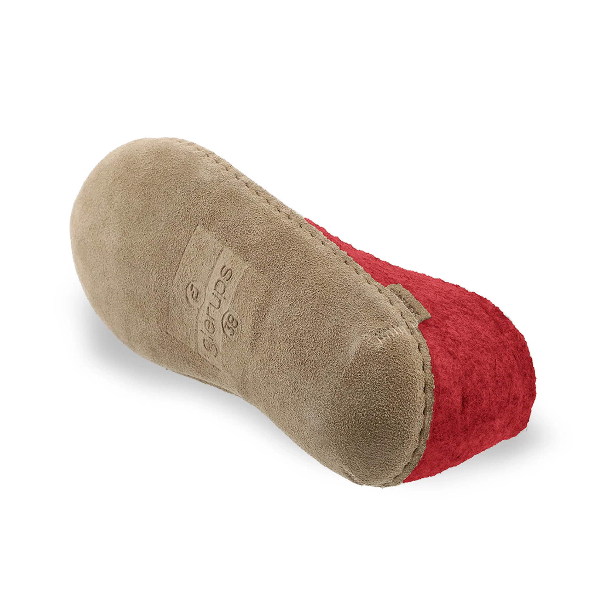 Shoe with leather sole - Red - Image 6