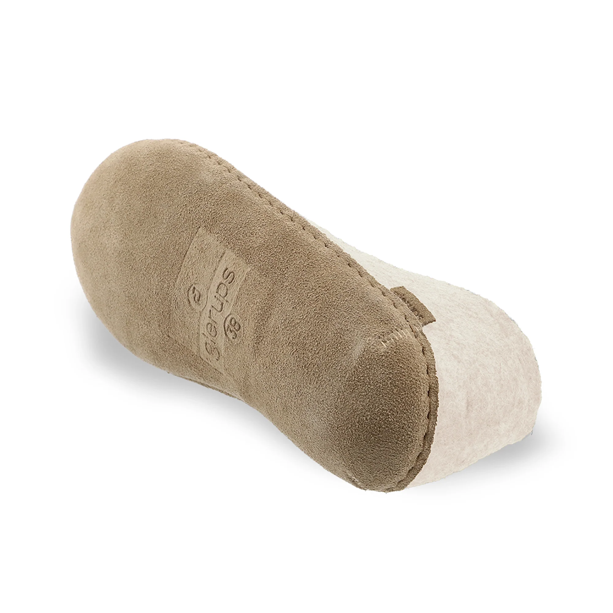 Shoe with leather sole - Off white - Image 6