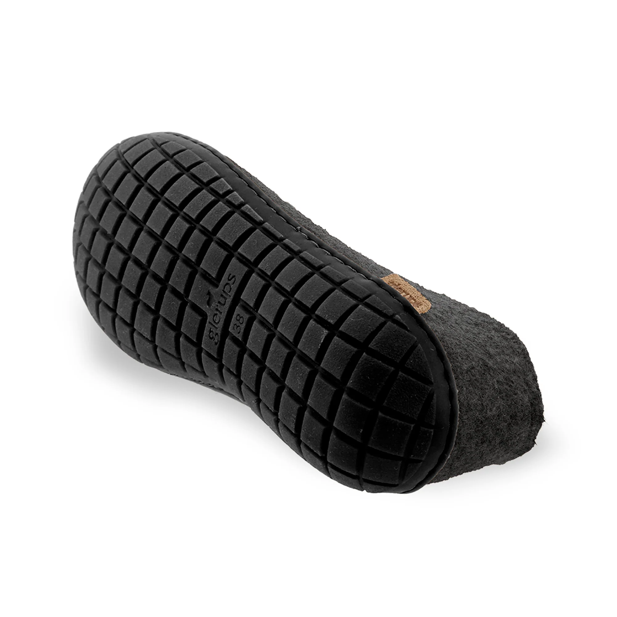 Shoe with natural rubber sole - black - Charcoal - Image 6