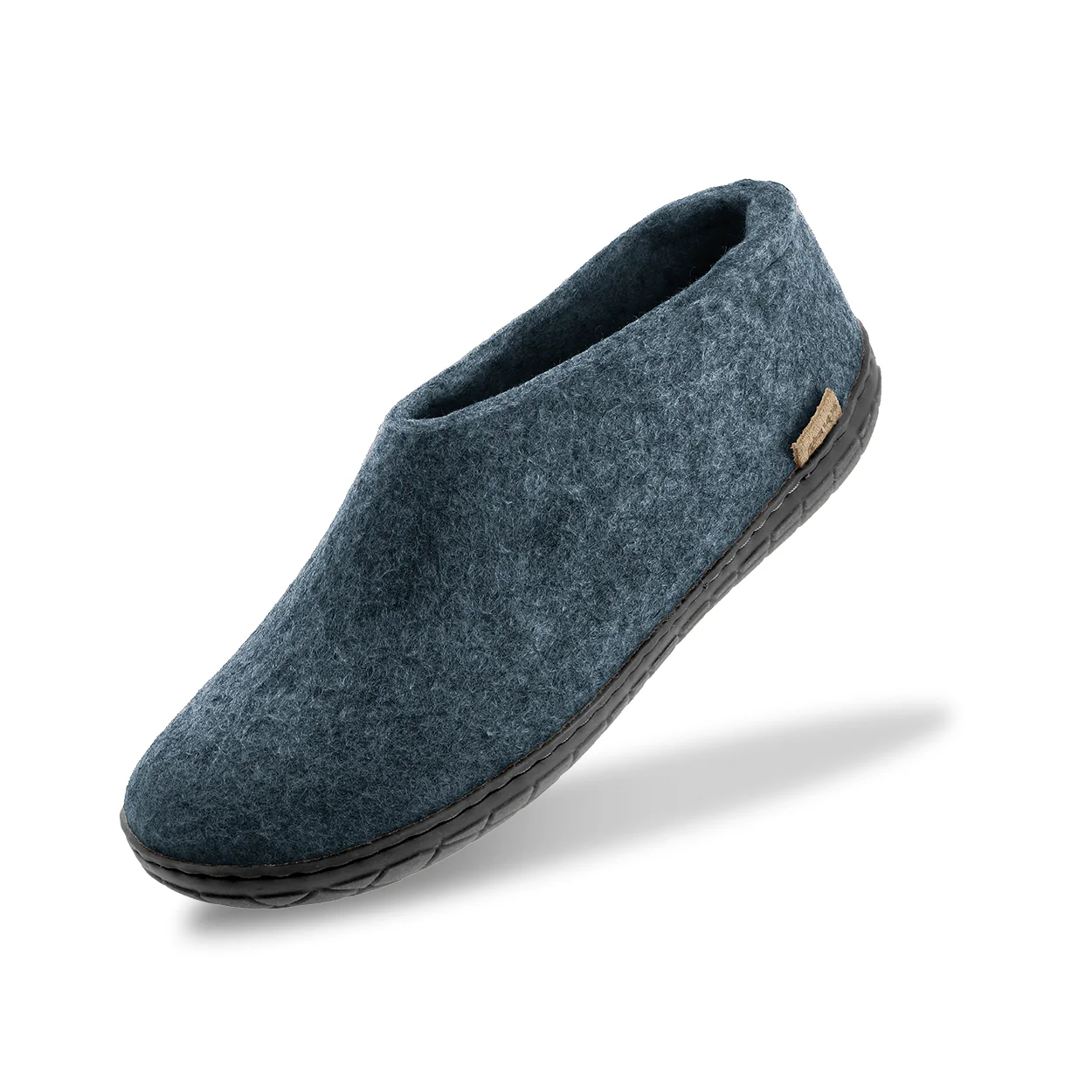 Shoe with natural rubber sole - black - Denim - Image 4
