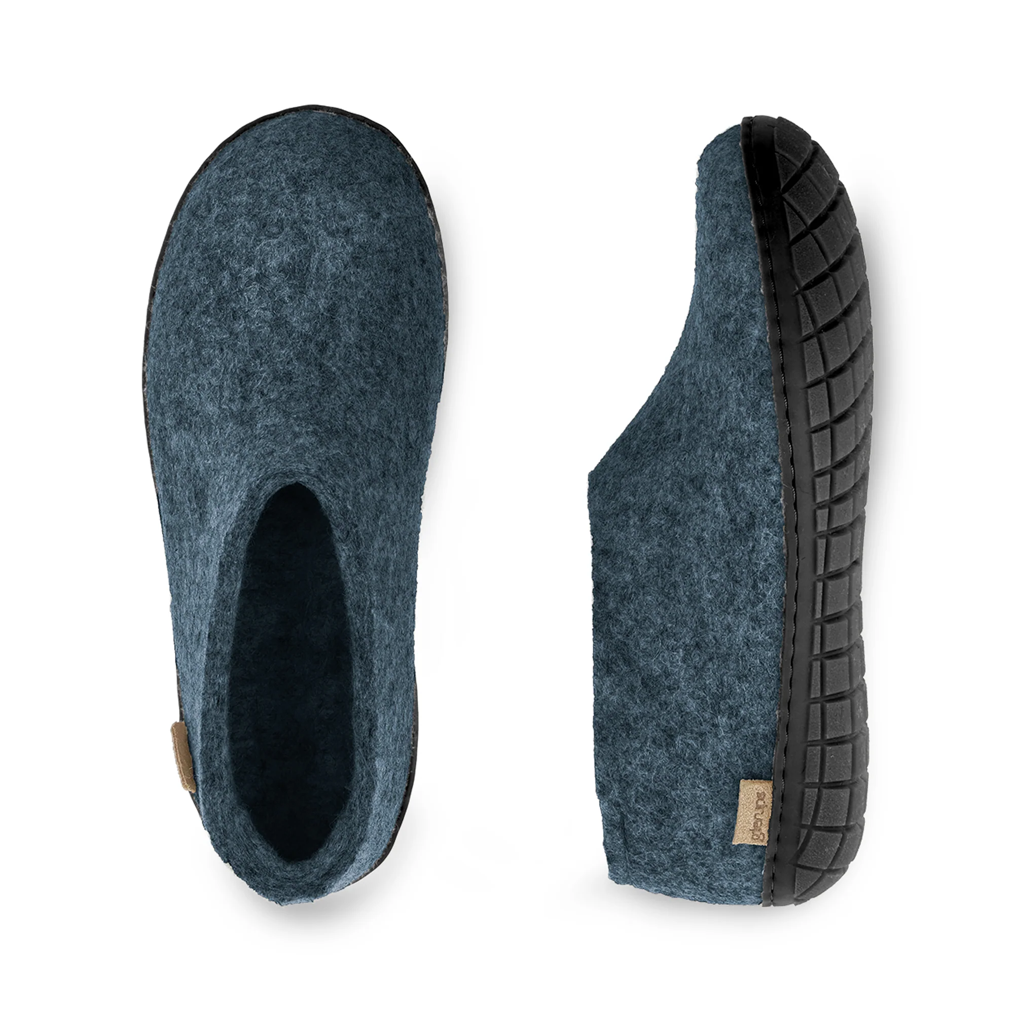 Shoe with natural rubber sole - black - Denim - Image 5