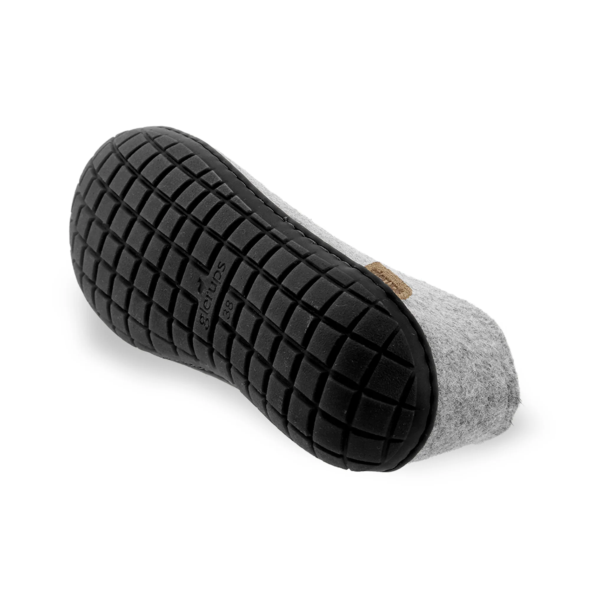 Shoe with natural rubber sole - black - Grey - Image 6
