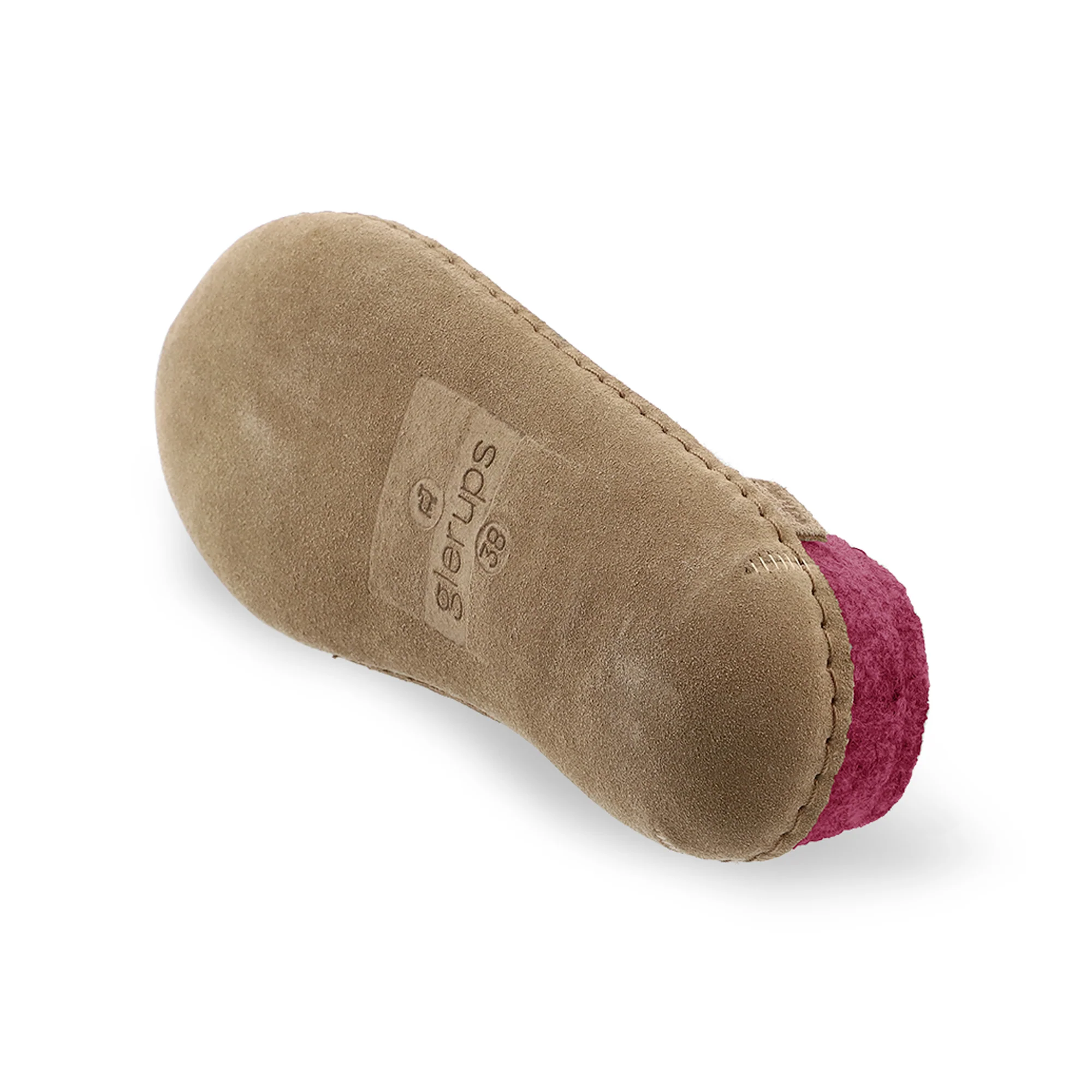 Slip-on with leather sole - Cranberry - Image 6