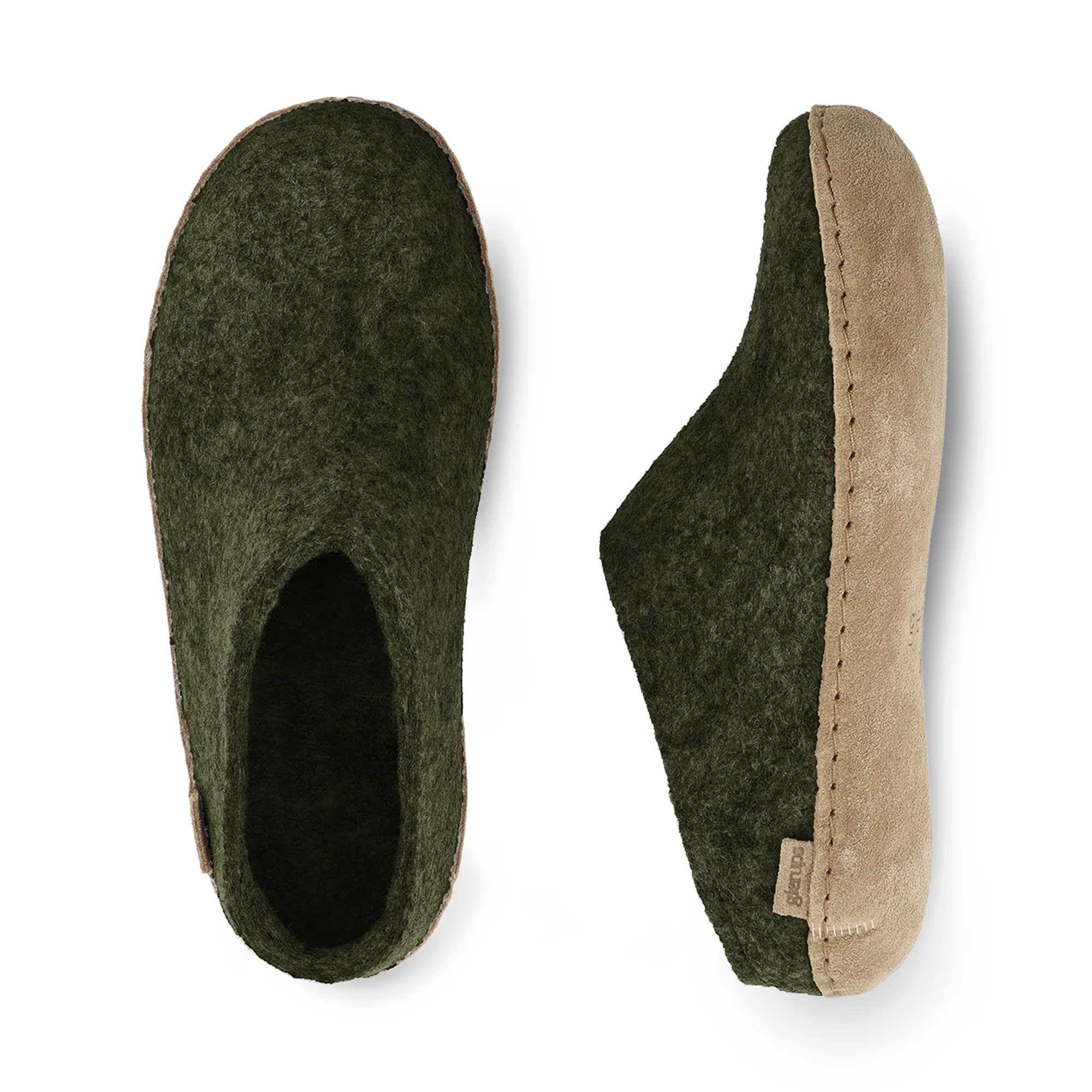 Slip-on with leather sole - Forest - Image 5