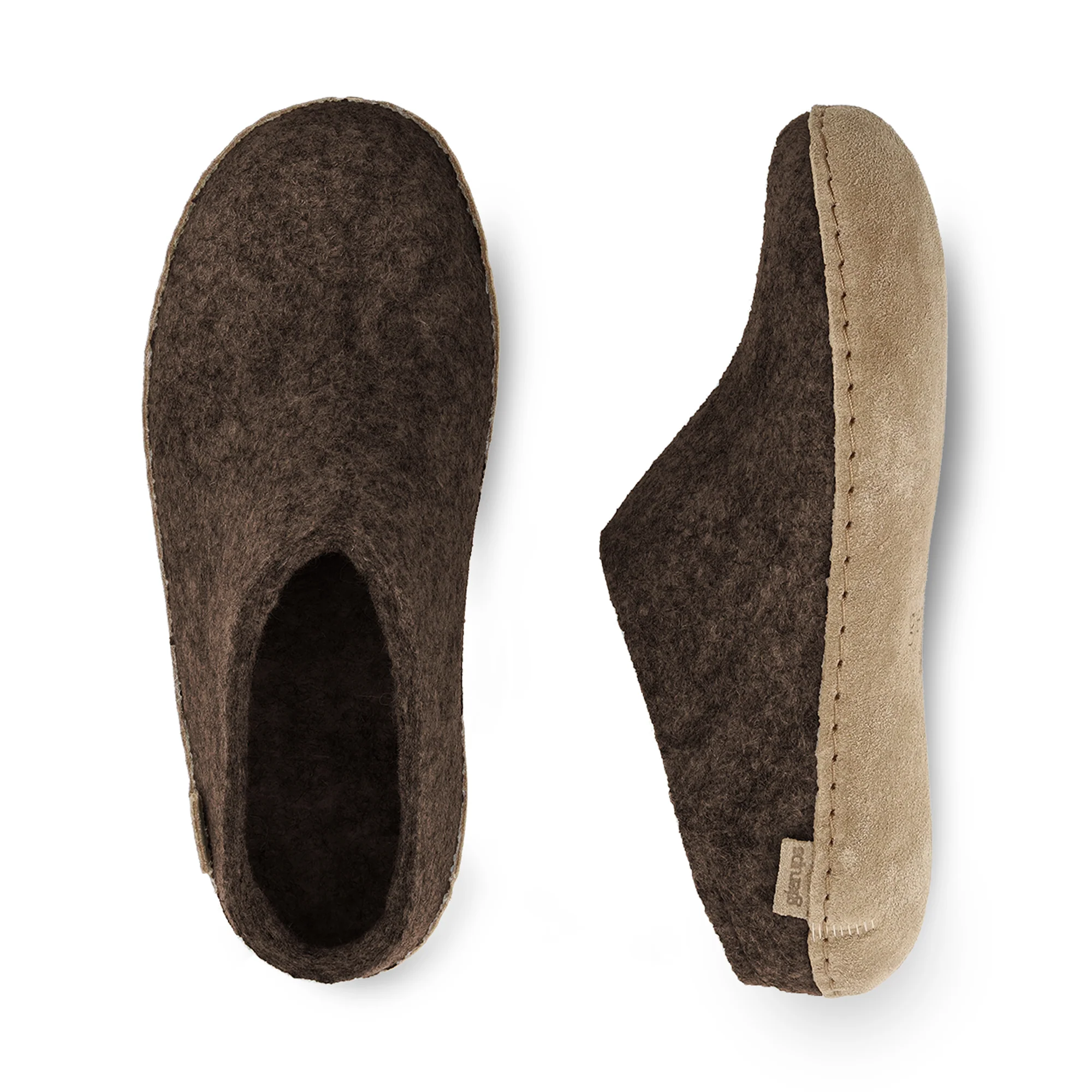 Slip-on with leather sole - Chestnut - Image 4