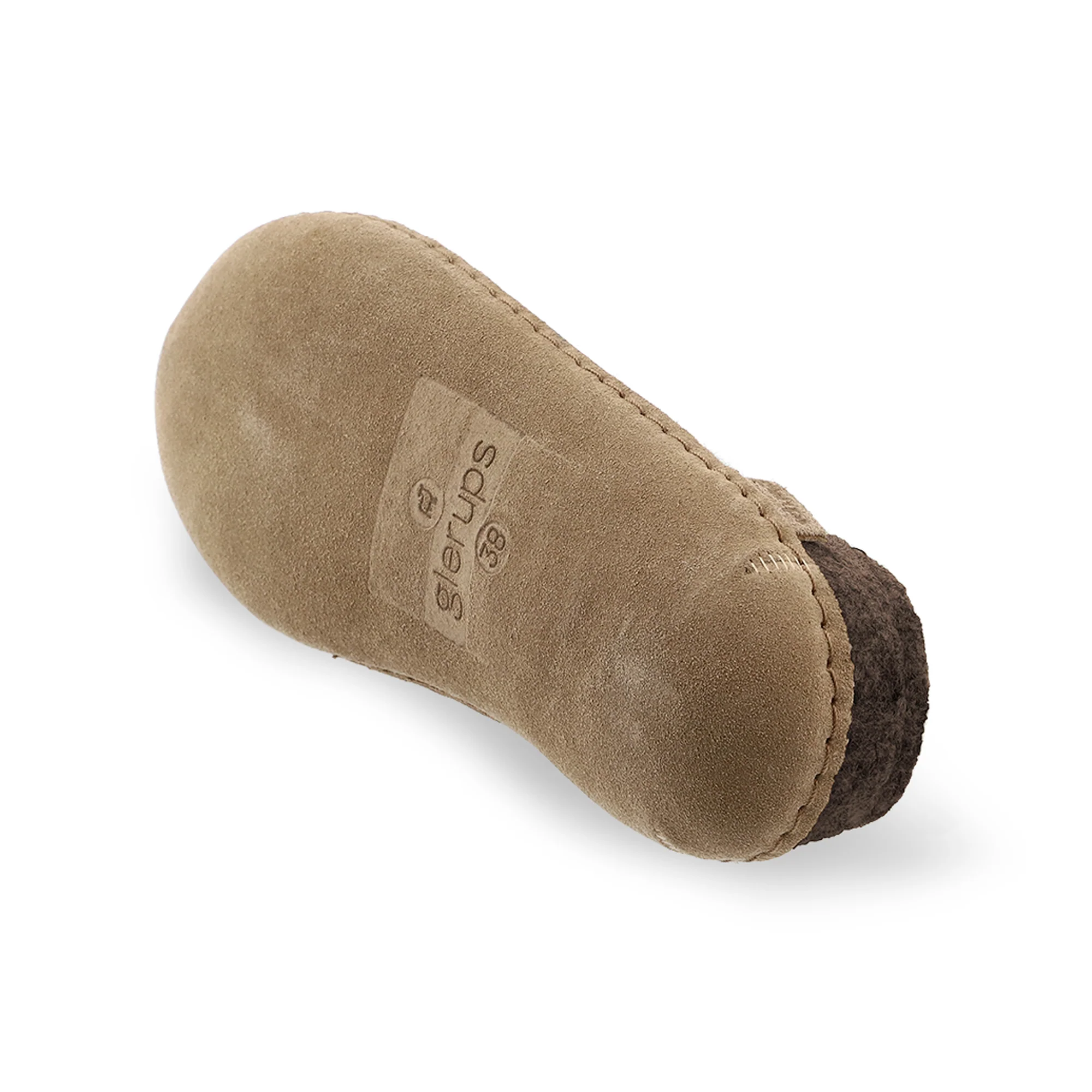 Slip-on with leather sole - Chestnut - Image 5