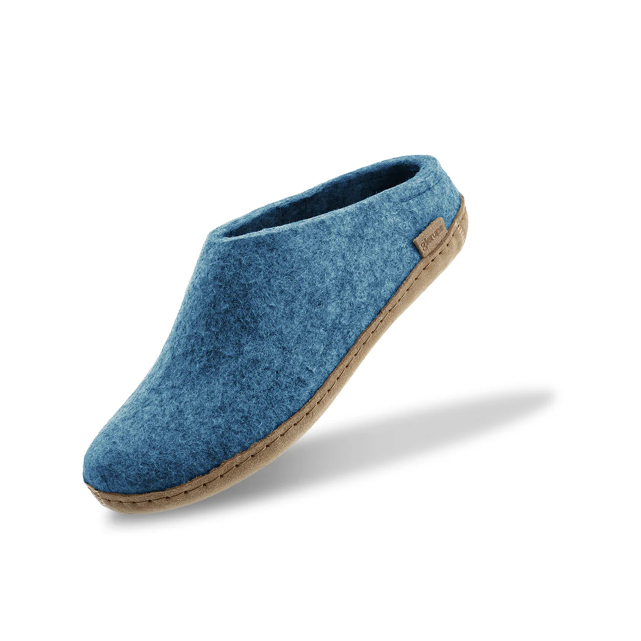 Slip-on with leather sole - Petrol - Image 5