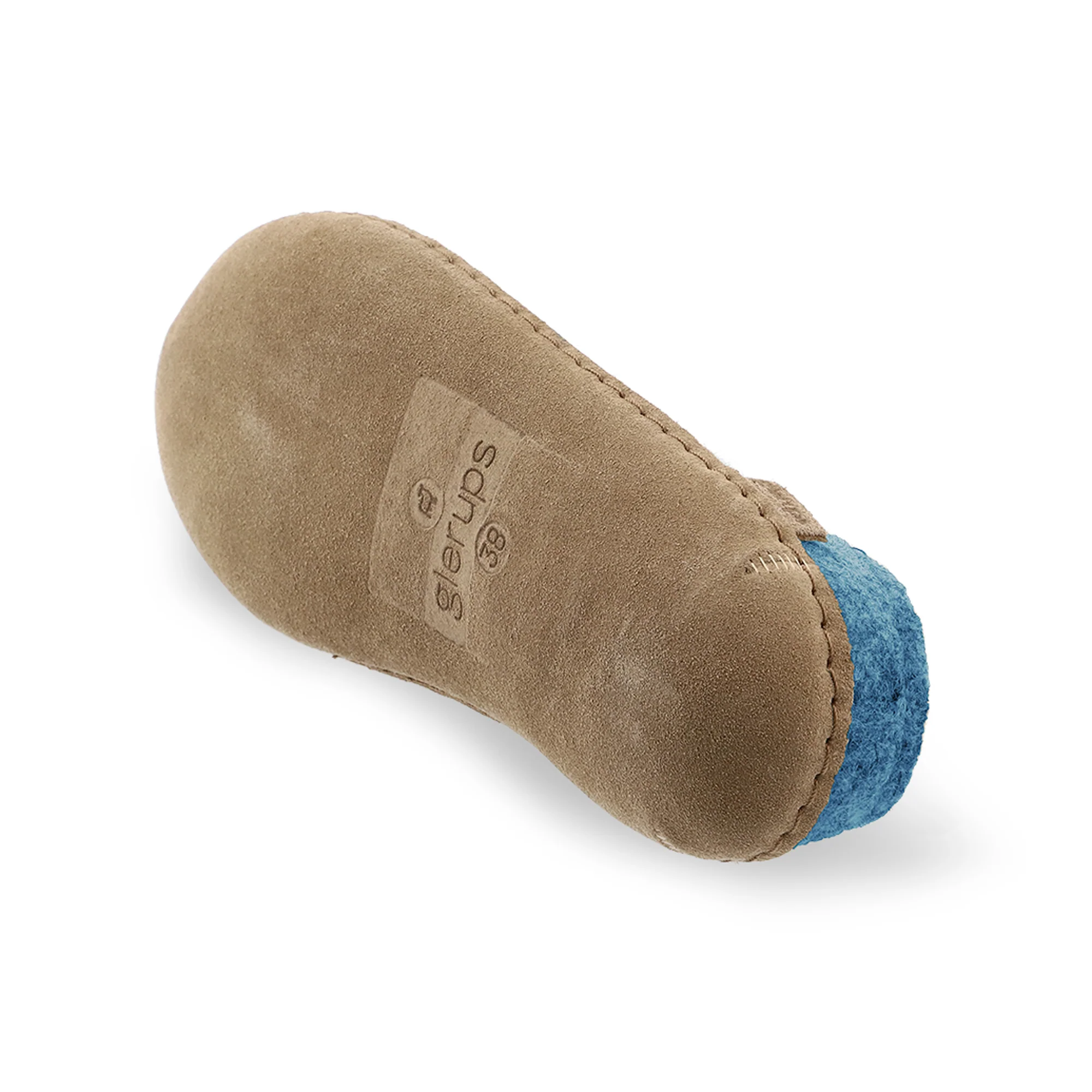Slip-on with leather sole - Petrol - Image 6